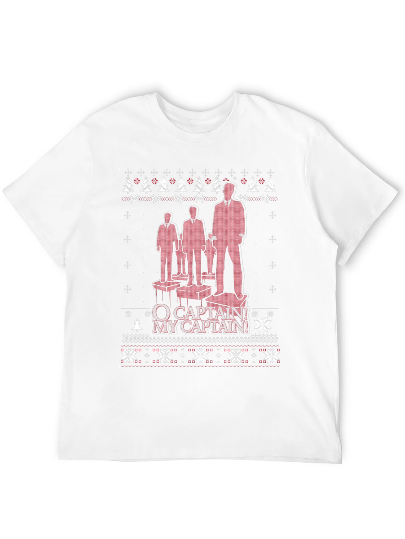 O Captain! My Captain! Black Crew Neck T-Shirt
