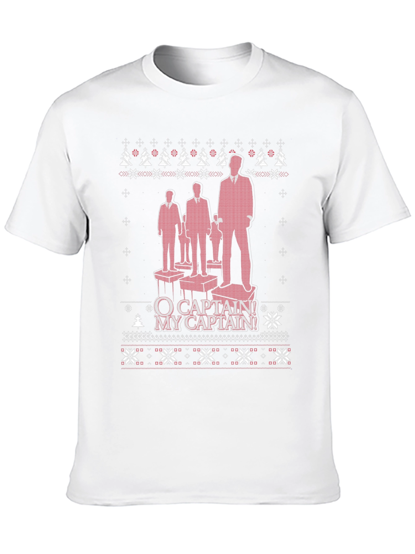 O Captain! My Captain! Black Crew Neck T-Shirt