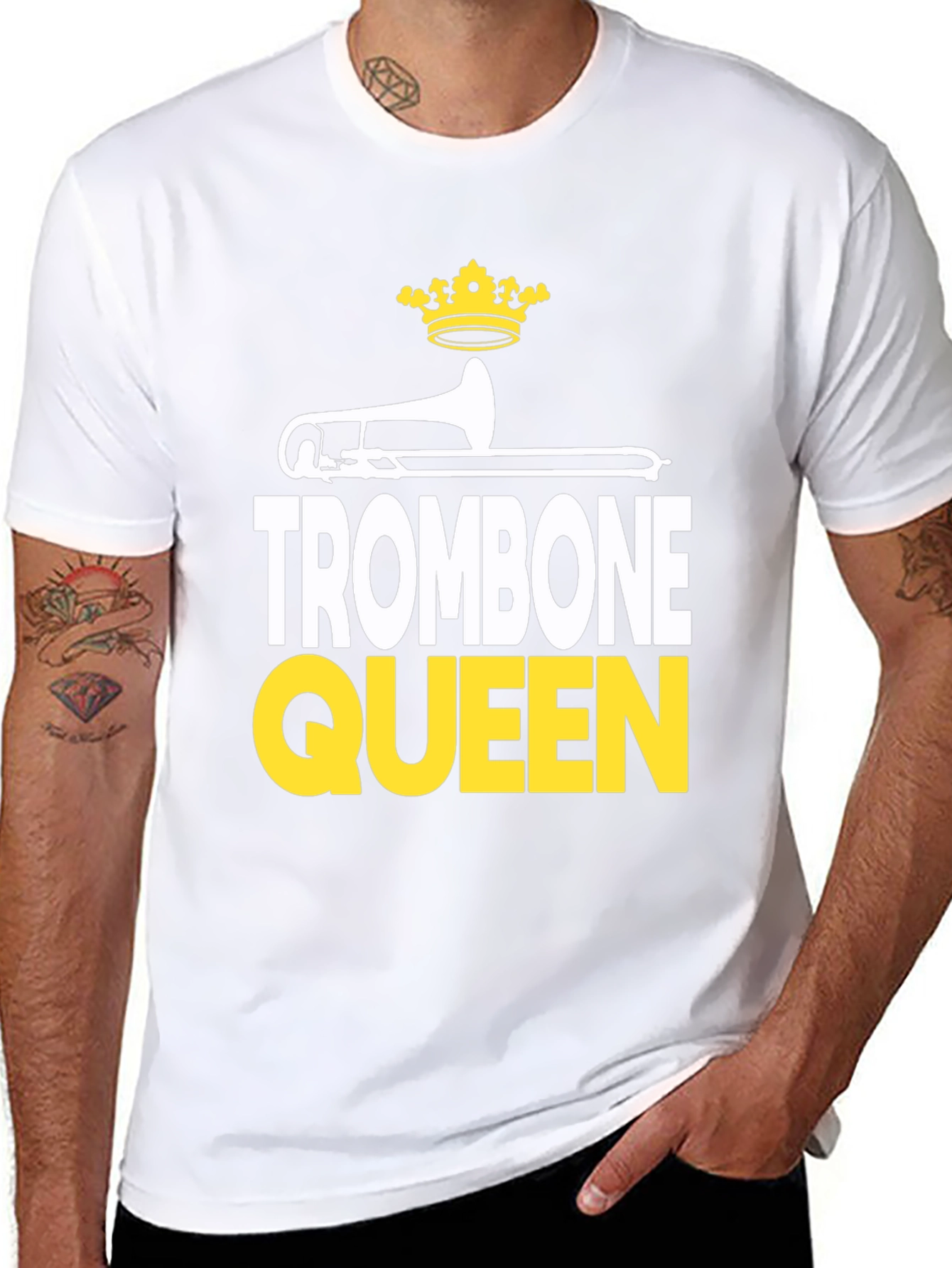 Trombone Queen Graphic Tee - Band Lover Apparel