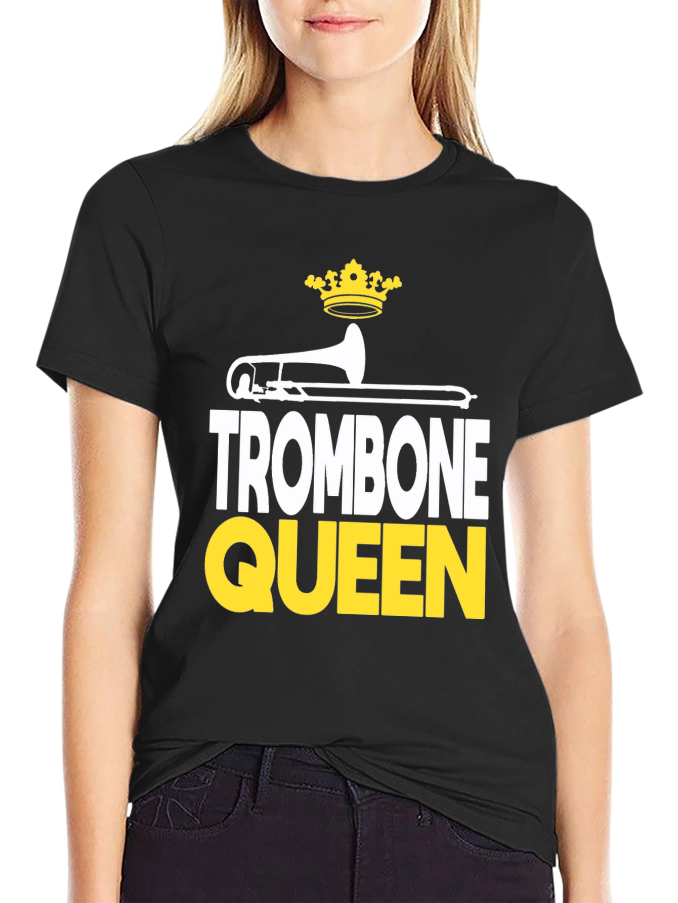 Trombone Queen Graphic Tee - Band Lover Apparel