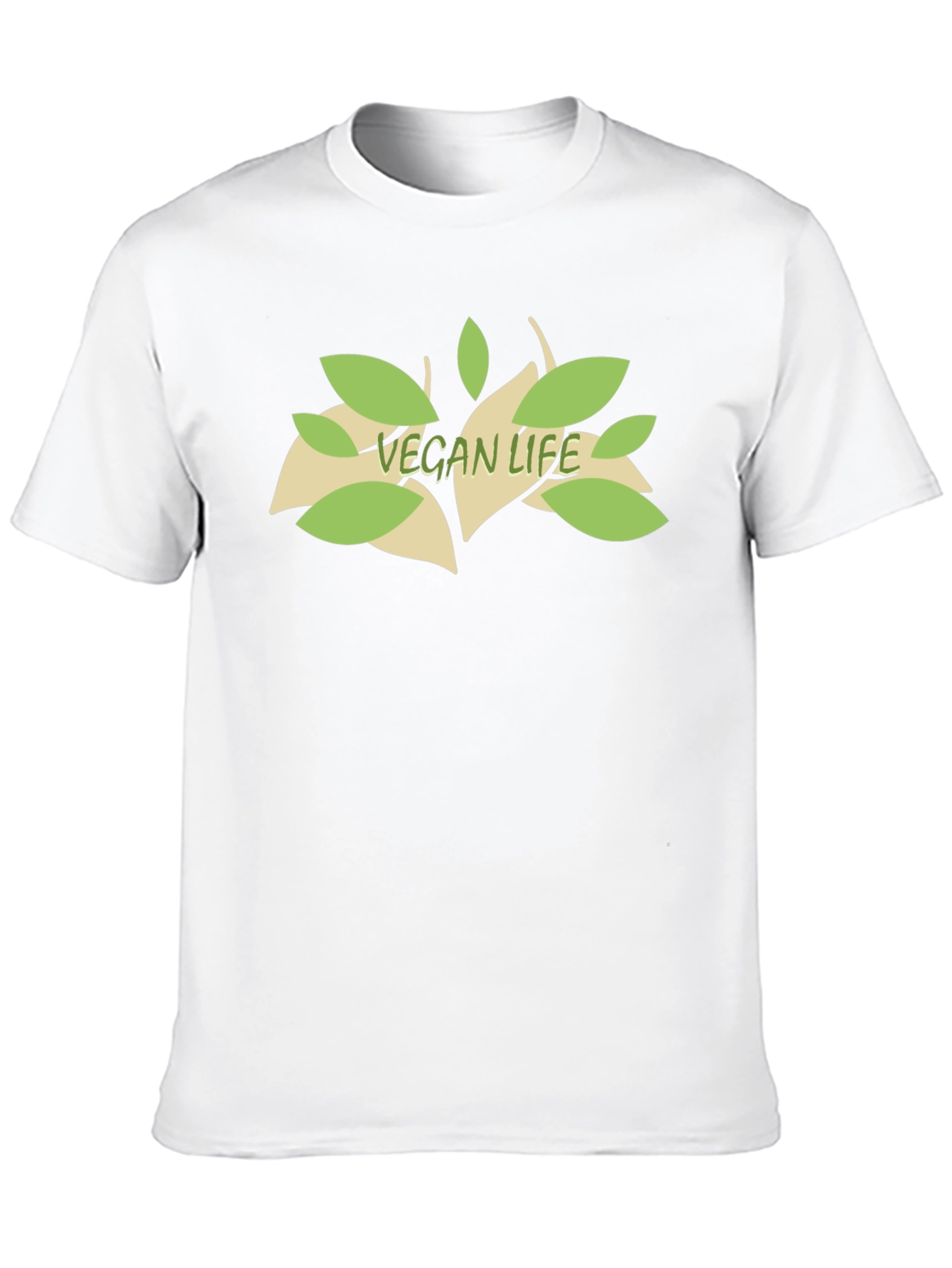 Vegan Life Tee - Black Cotton T-Shirt