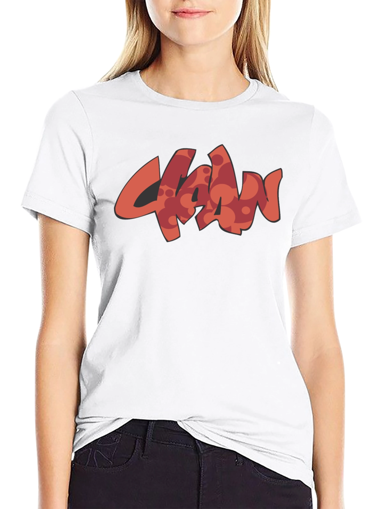 Stylish Black T-Shirt with Unique Graphic Design