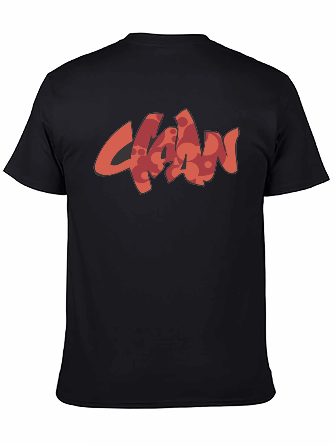 Stylish Black T-Shirt with Unique Graphic Design