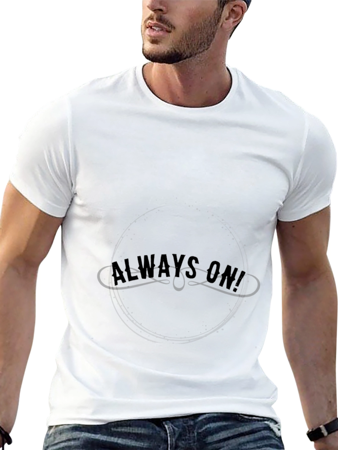 Always On Black Graphic T-Shirt