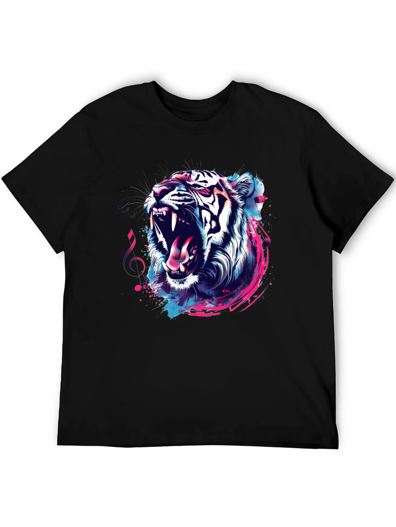 Roaring Tiger Graphic Tee - Black T-Shirt