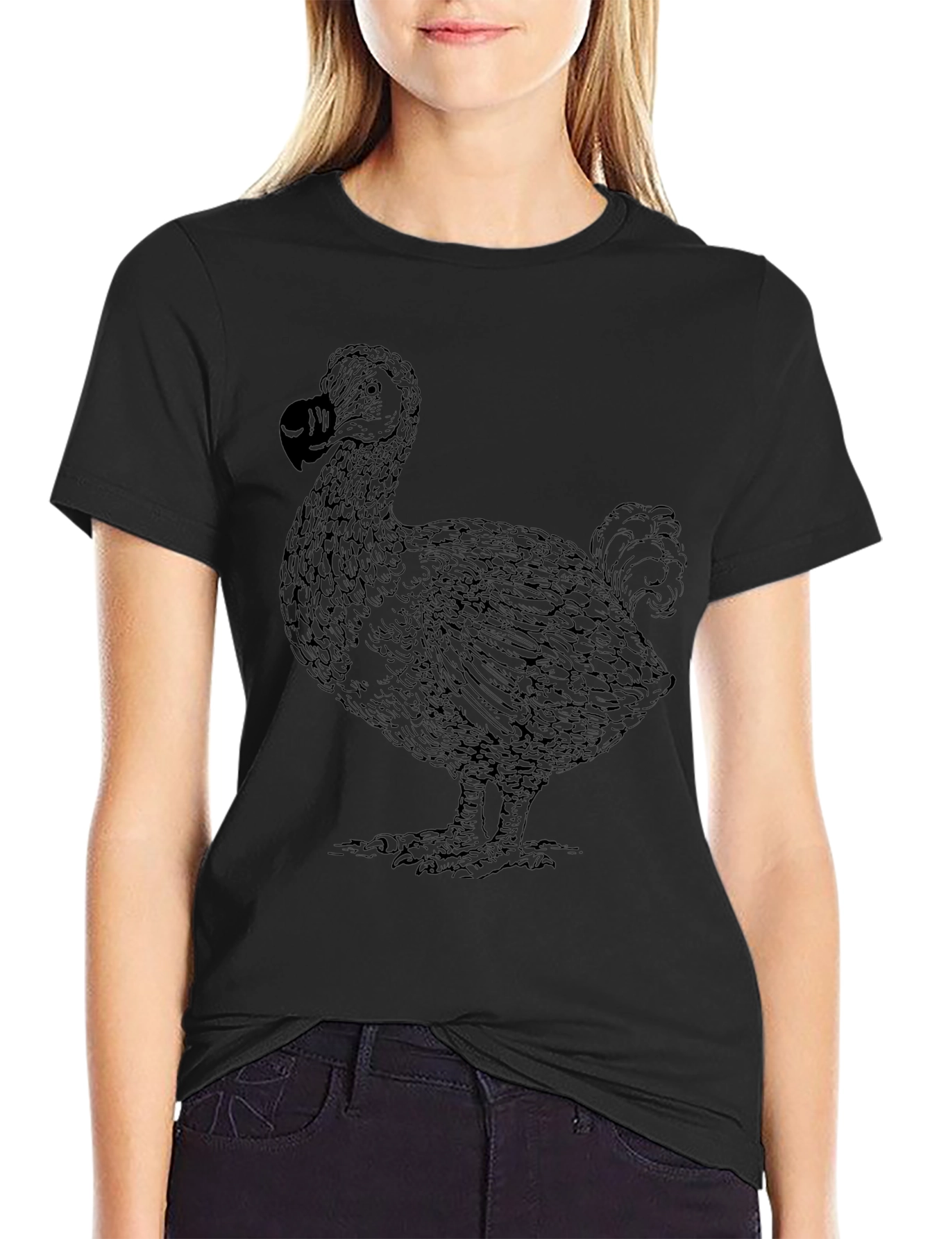 Dodo Bird Graphic Tee - Black Unisex T-Shirt