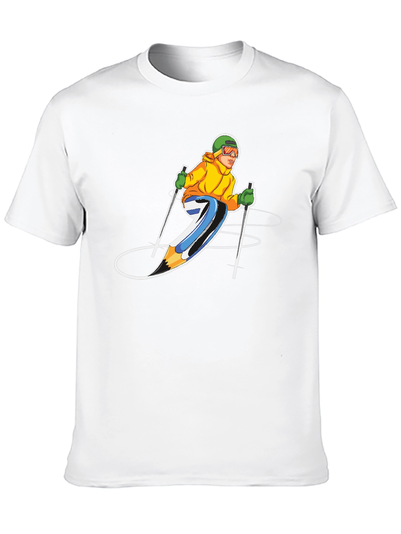 Skier Graphic T-Shirt - Sporty Style!