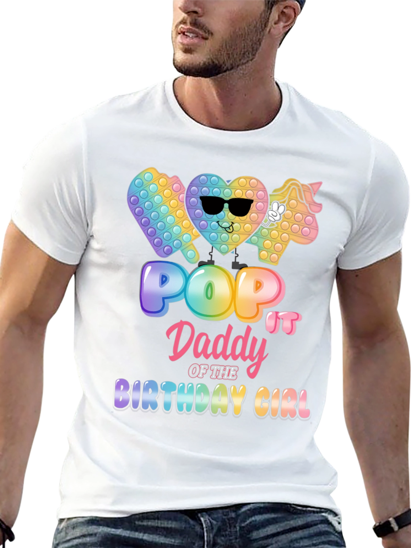 Pop It Daddy Birthday Girl T-Shirt