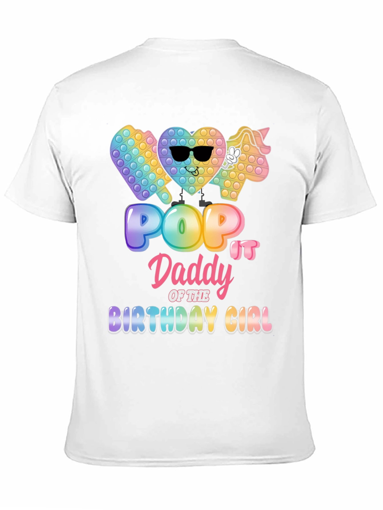 Pop It Daddy Birthday Girl T-Shirt