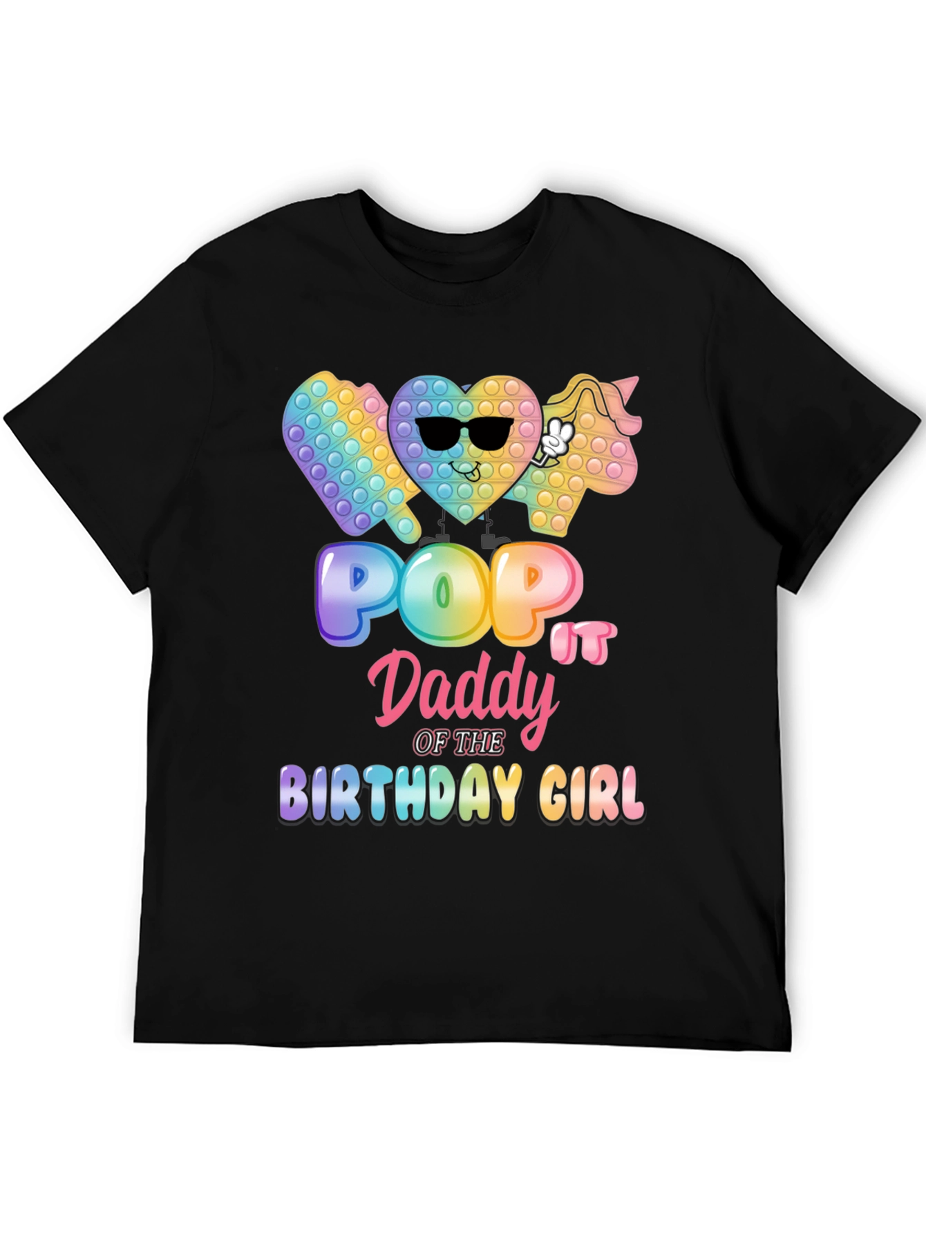 Pop It Daddy Birthday Girl T-Shirt
