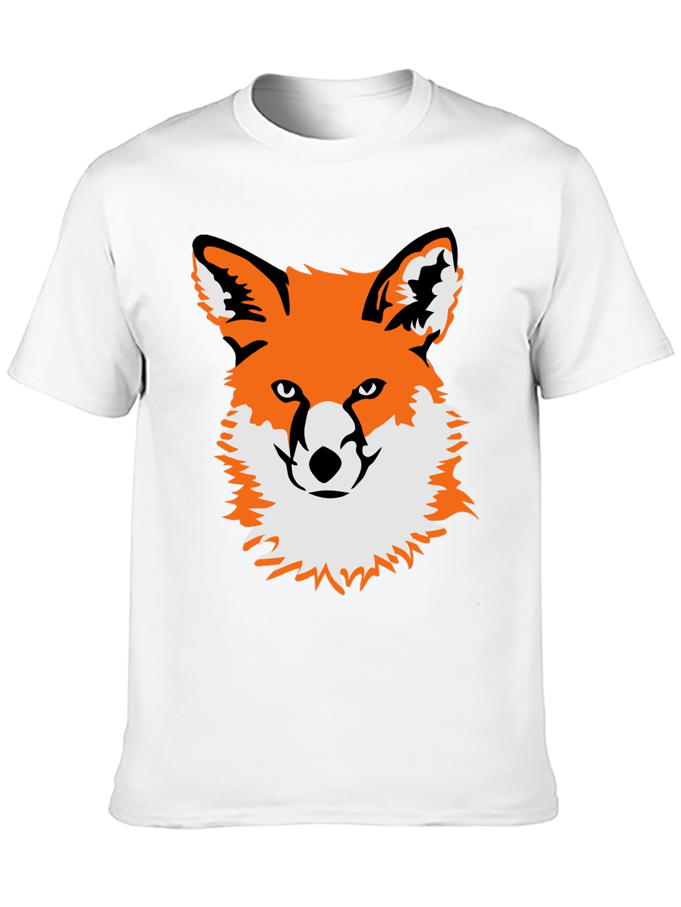 Fox Graphic Black T-Shirt - Unique Animal Tee