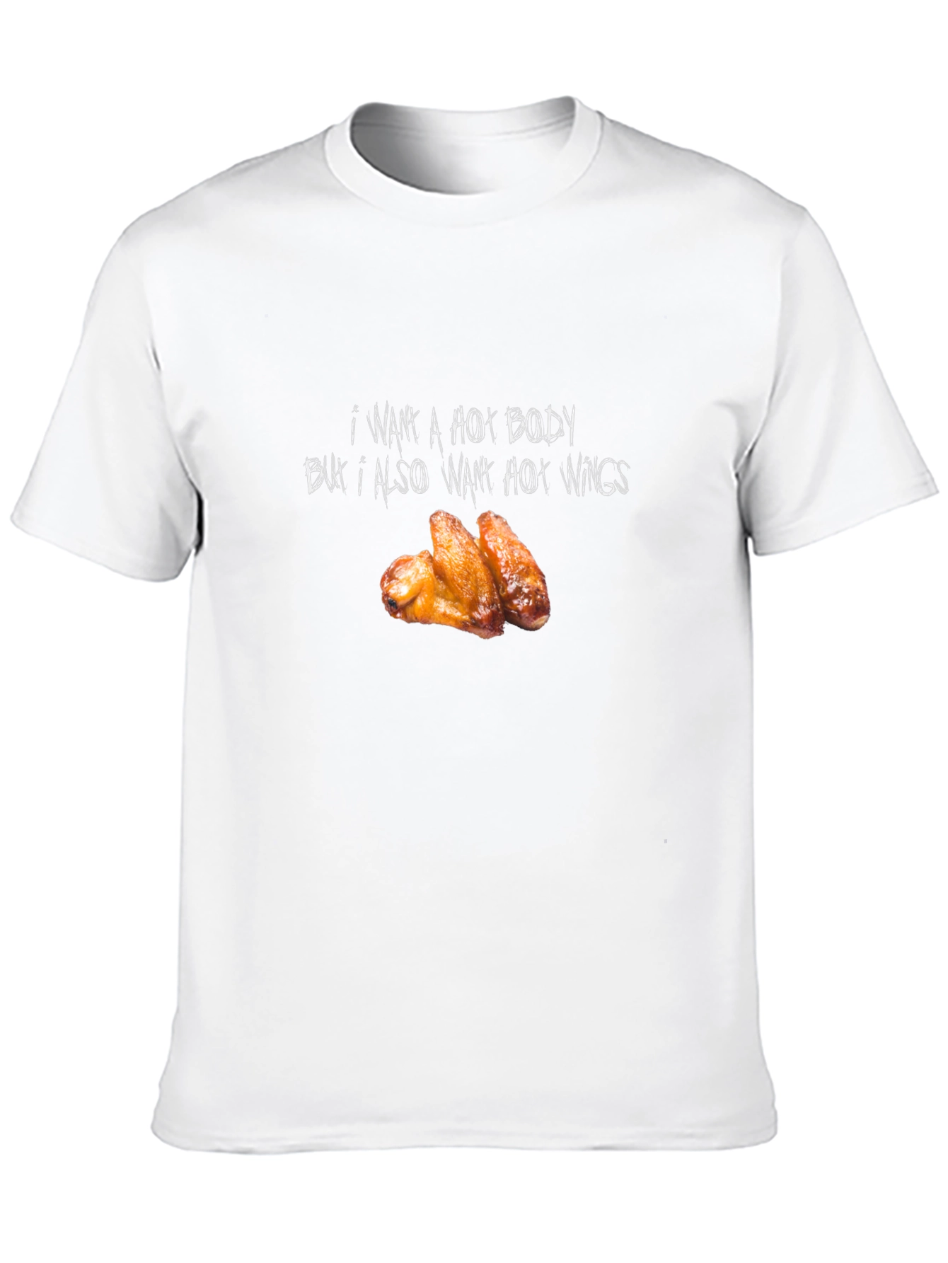 Hot Body & Wings Black Graphic Tee