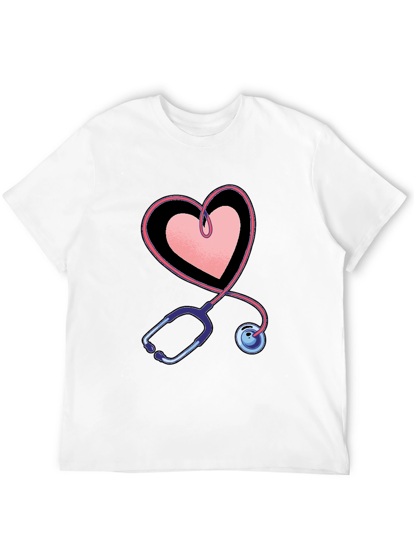 Heart Stethoscope Graphic Tee - Medical Love