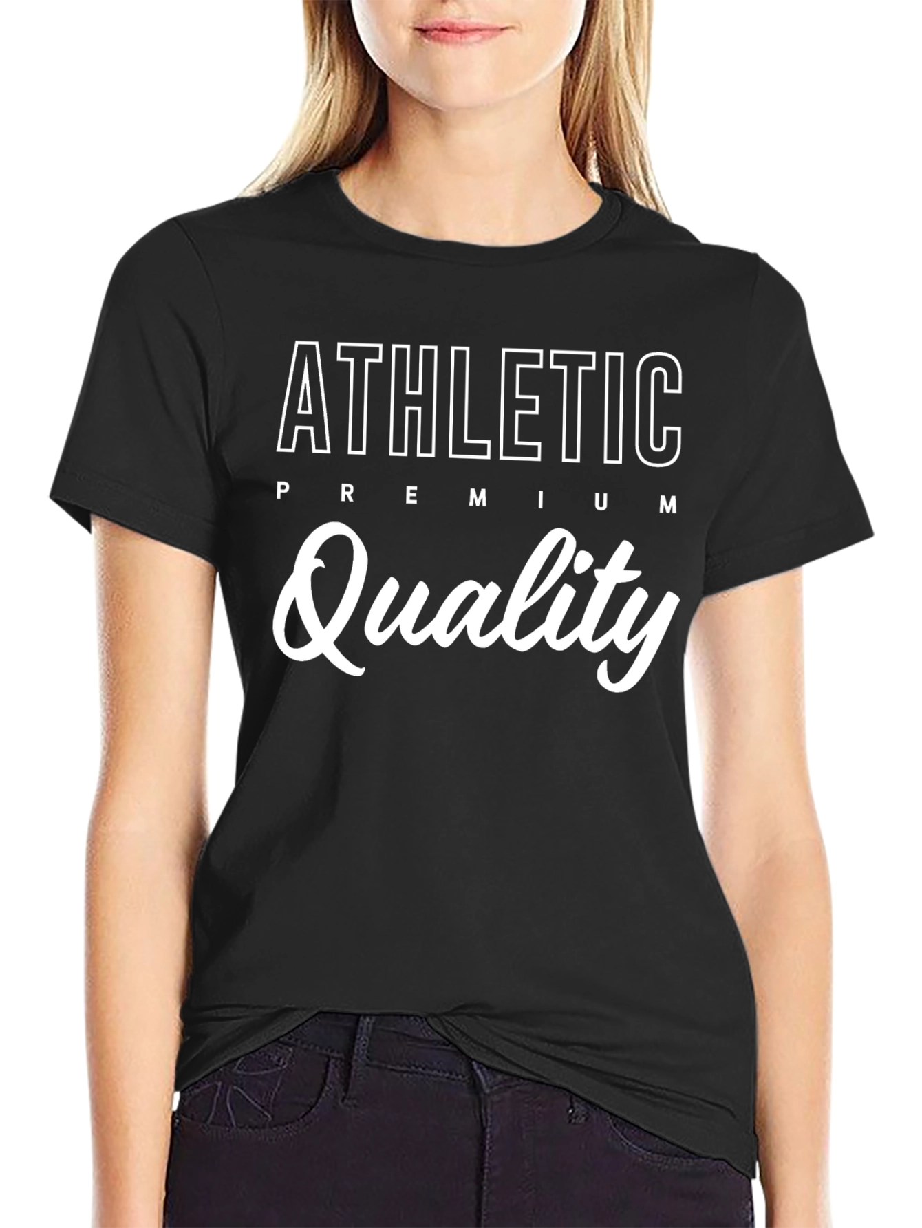 Athletic Premium Quality Black T-Shirt