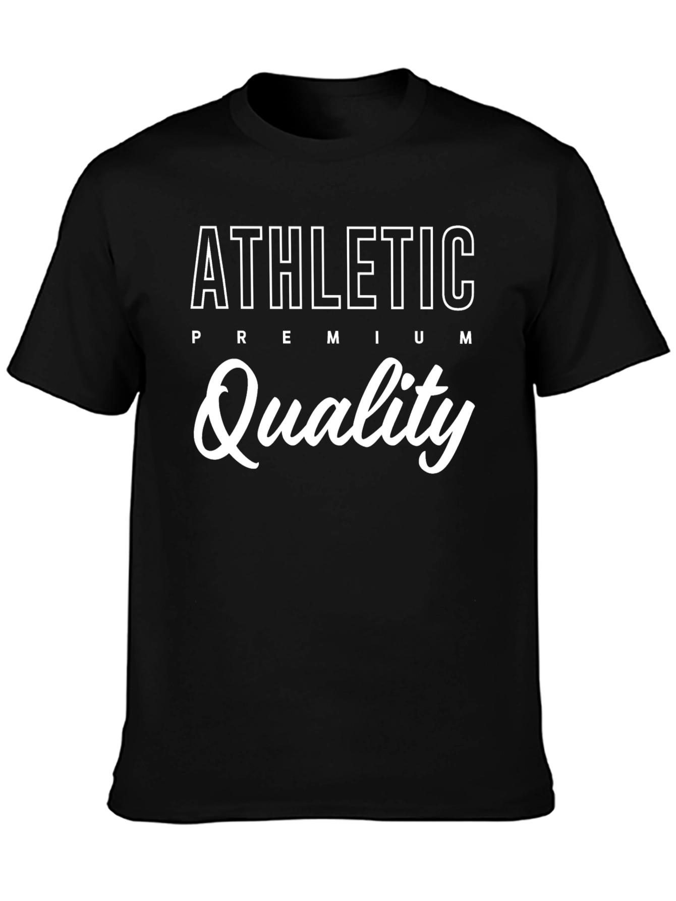 Athletic Premium Quality Black T-Shirt