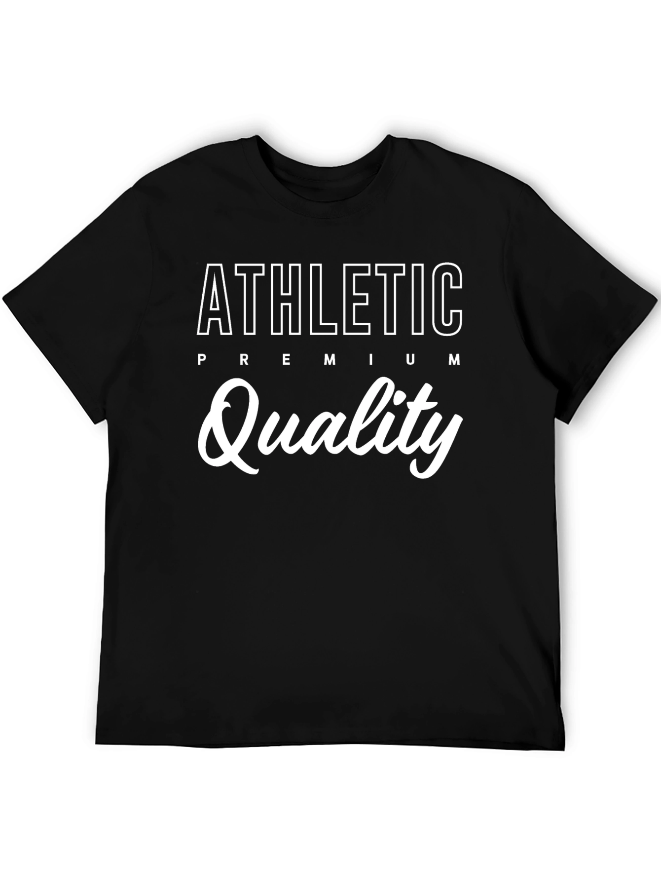 Athletic Premium Quality Black T-Shirt