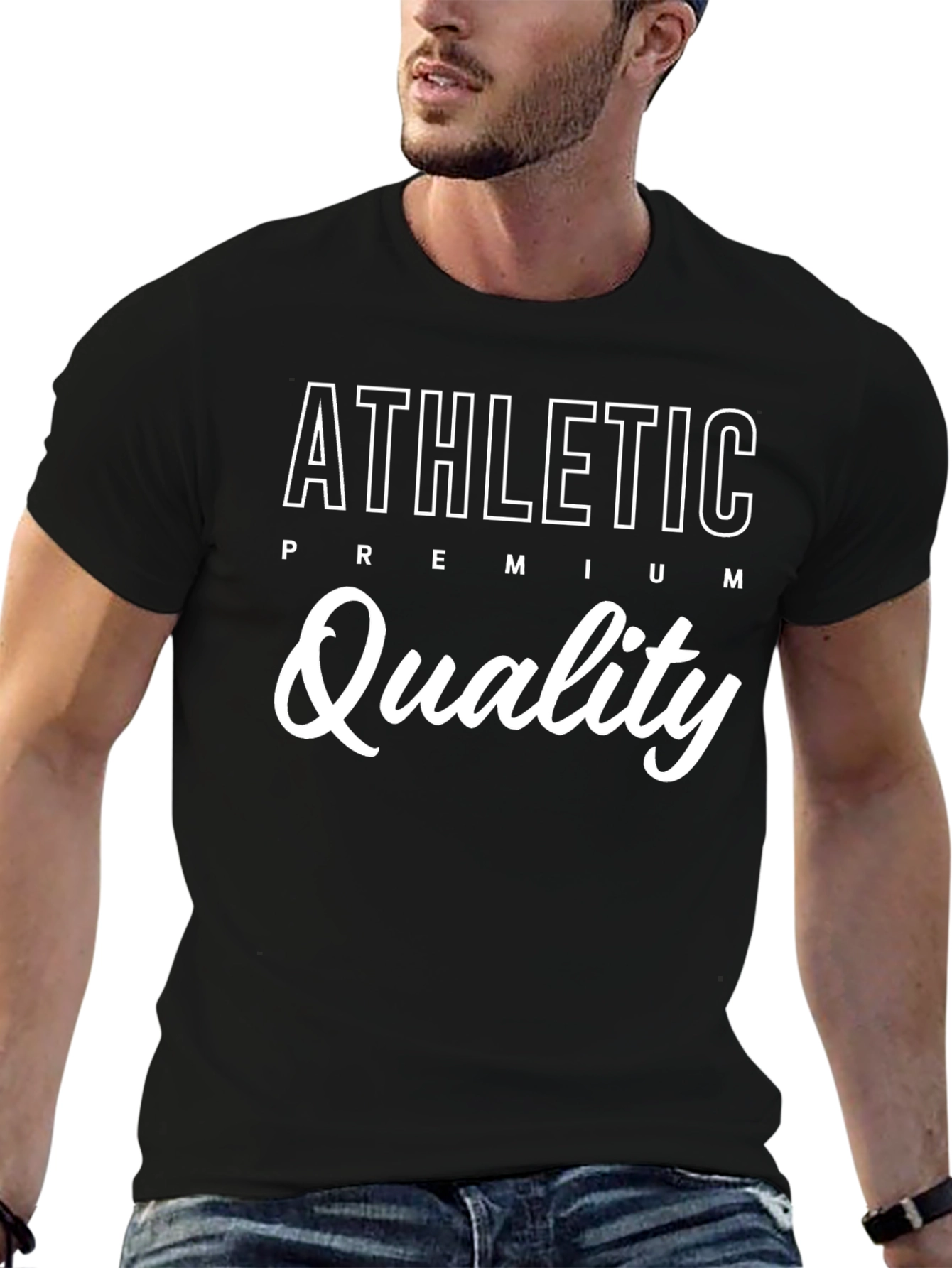 Athletic Premium Quality Black T-Shirt