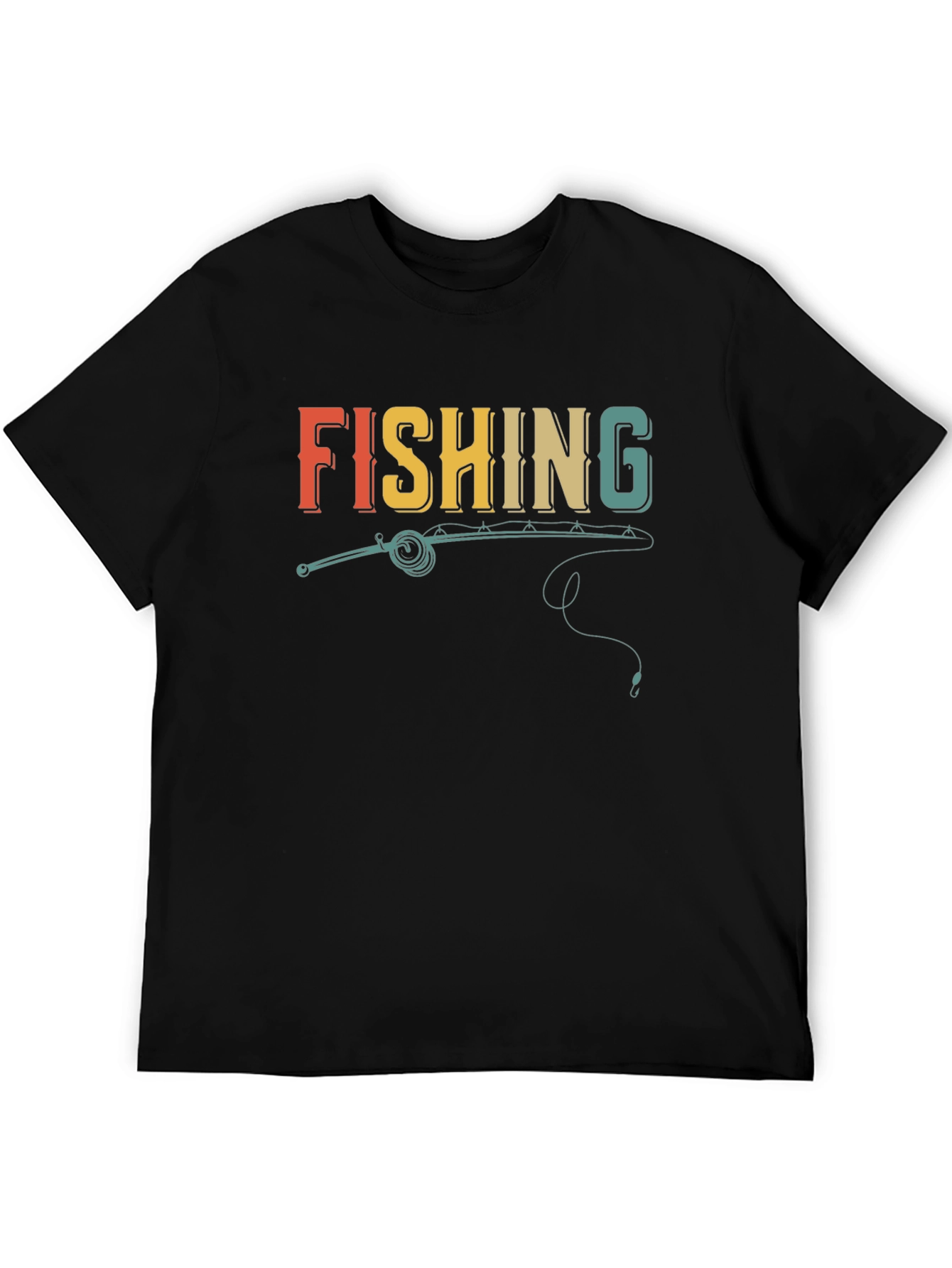 Retro Fishing T-Shirt - Novelty Graphic Tee