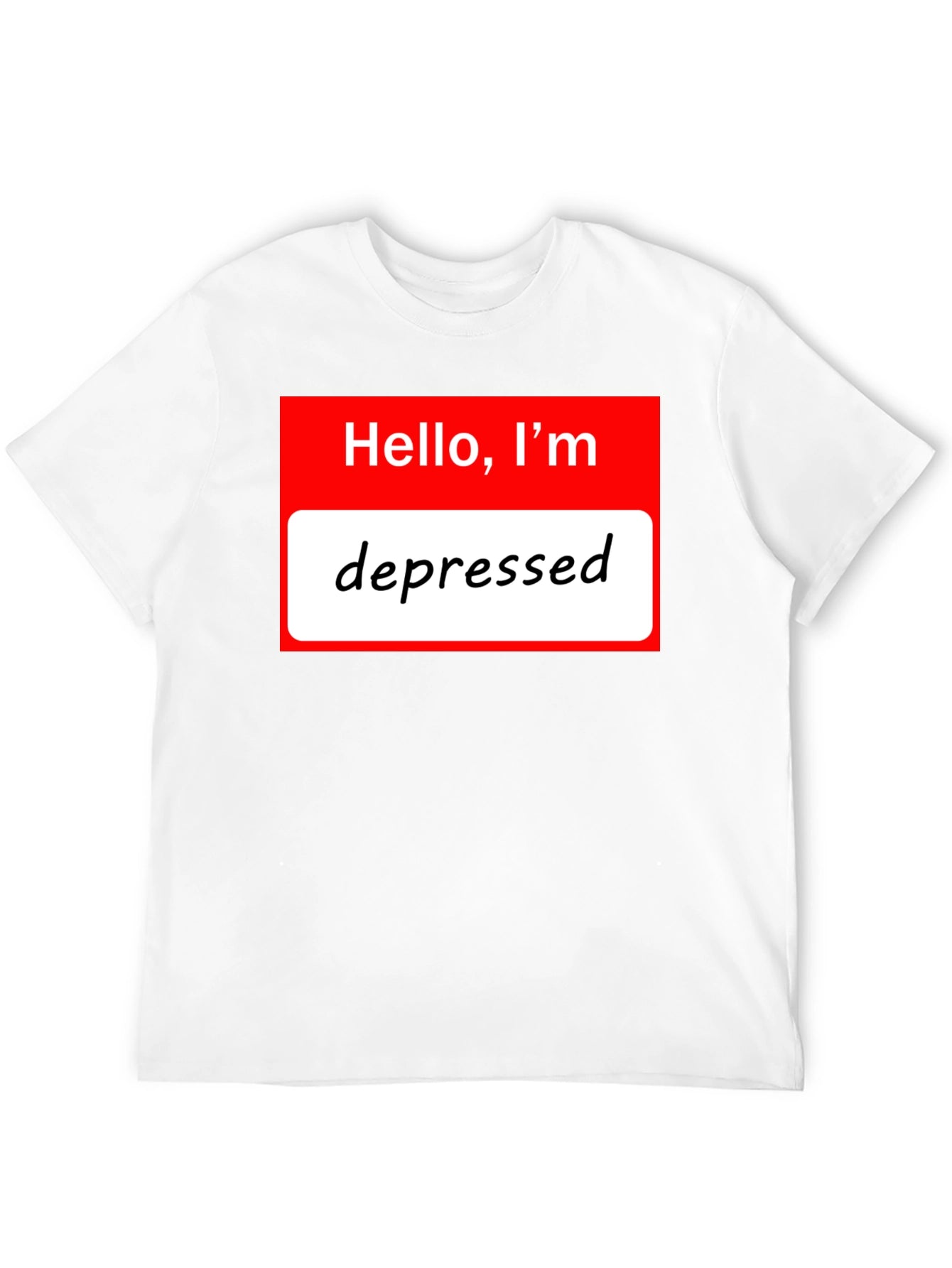 Depressed Intro T-Shirt: Funny Novelty Tee