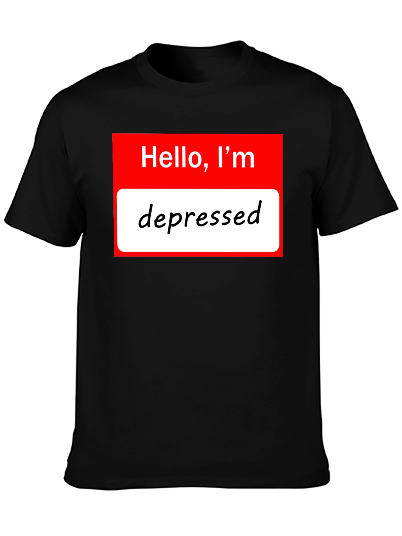 Depressed Intro T-Shirt: Funny Novelty Tee