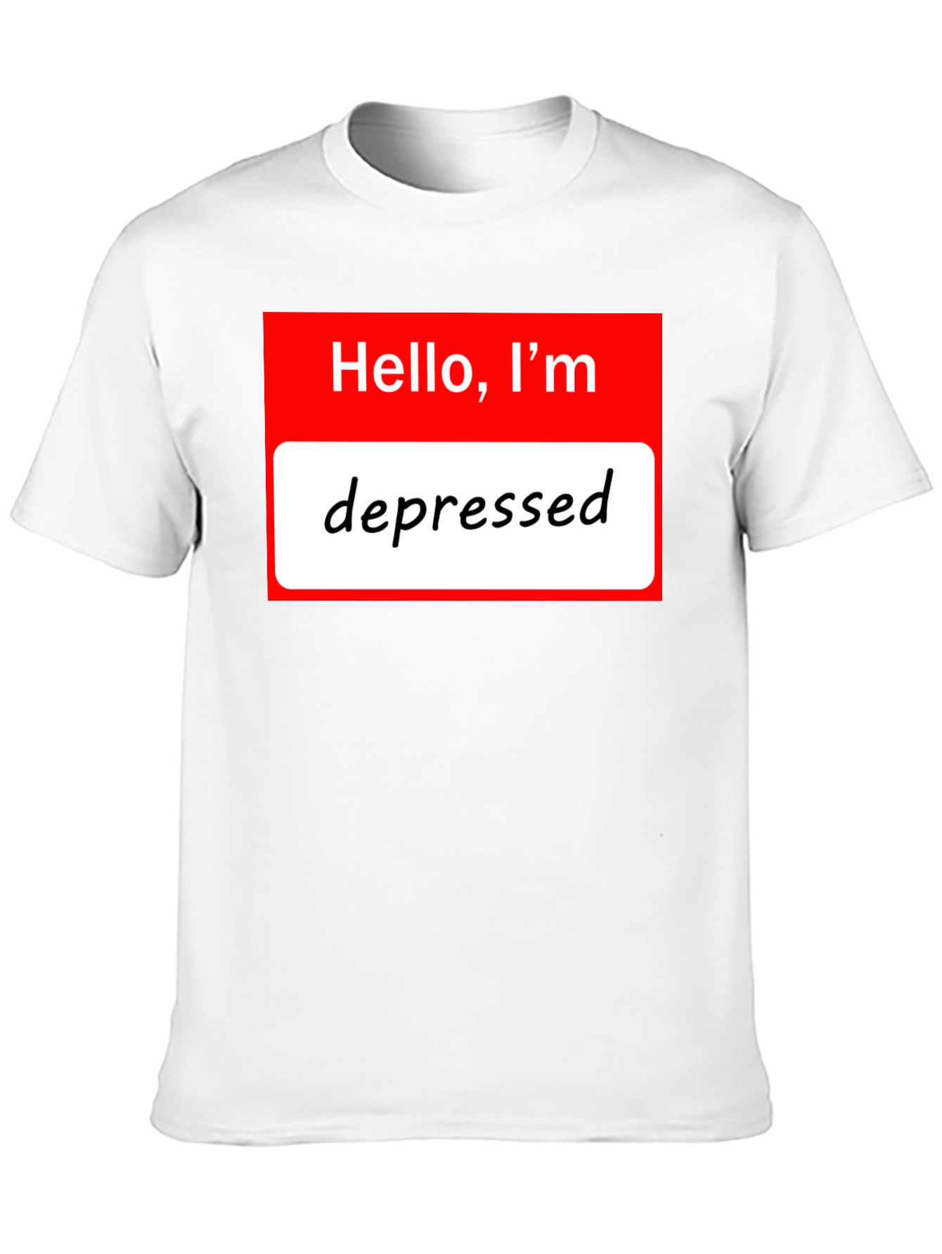 Depressed Intro T-Shirt: Funny Novelty Tee