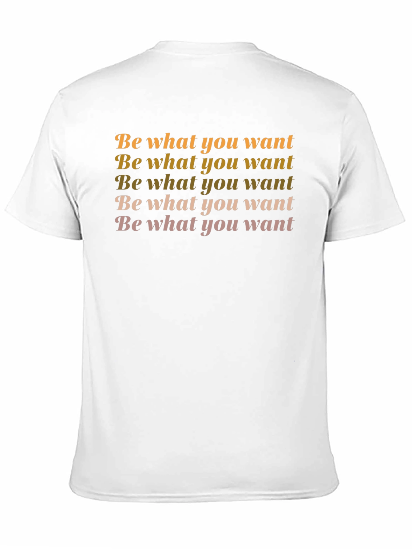 Be What You Want Black Graphic T-Shirt