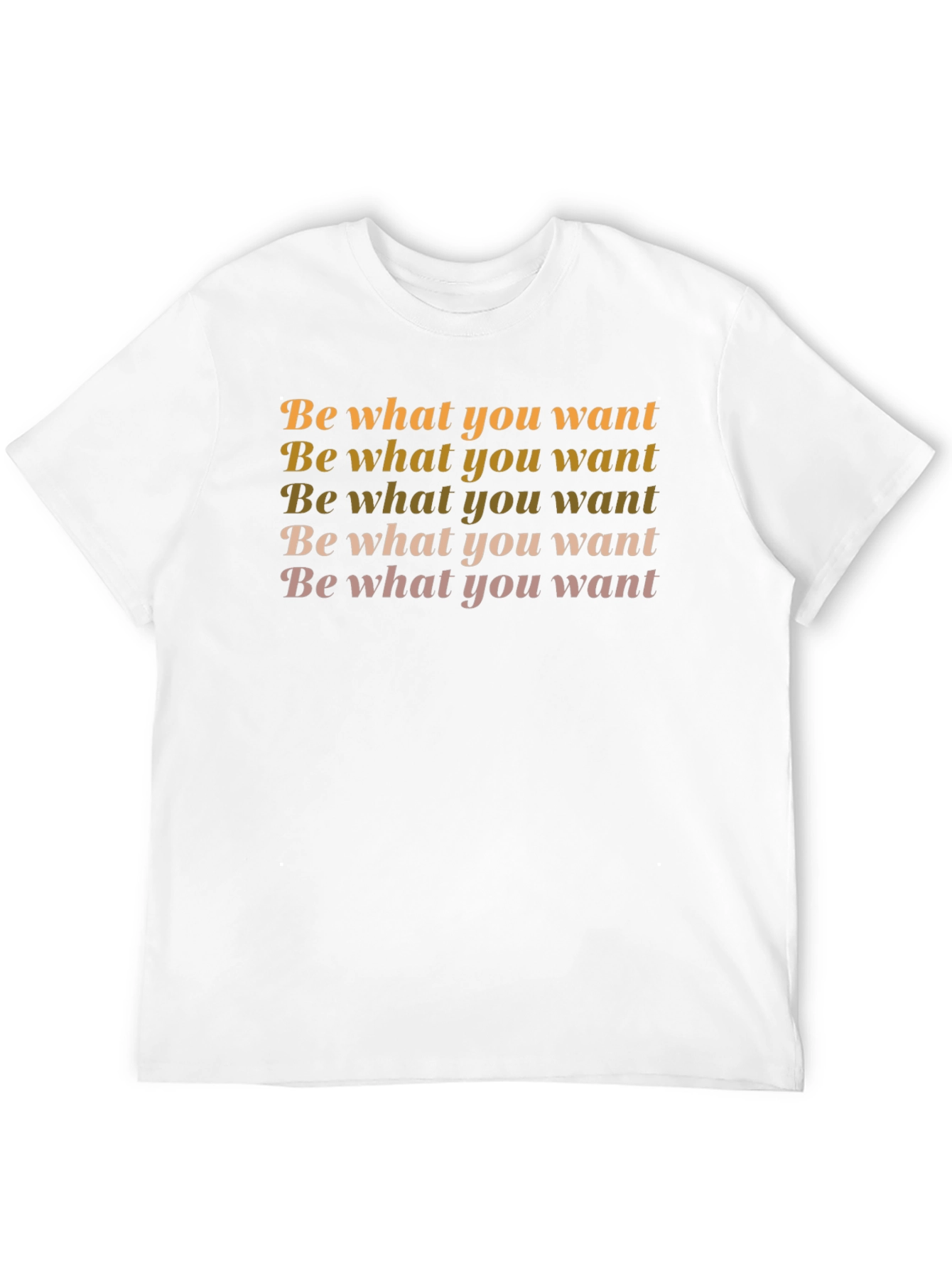 Be What You Want Black Graphic T-Shirt
