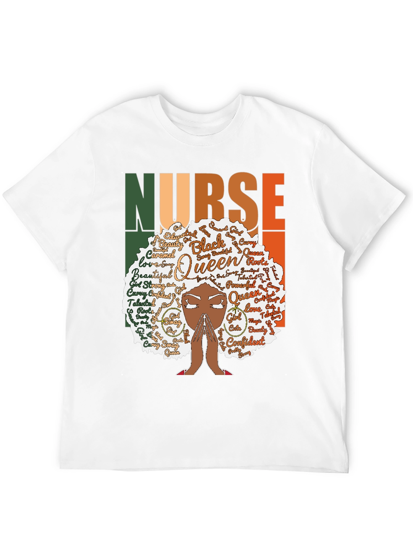 Black Queen Nurse Graphic Tee - Stylish Comfort