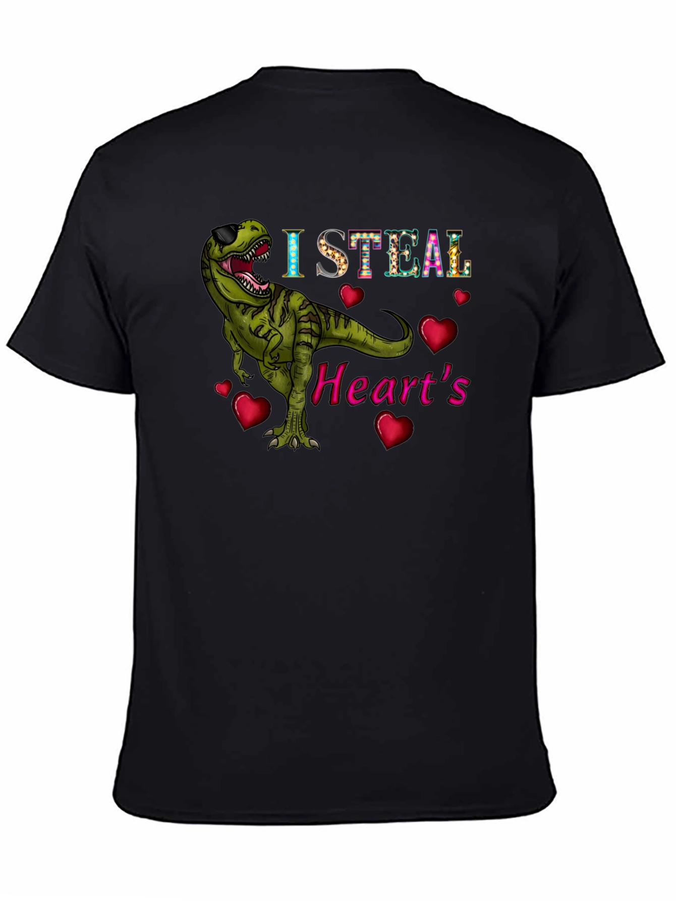 I Steal Hearts T-Rex Graphic Tee