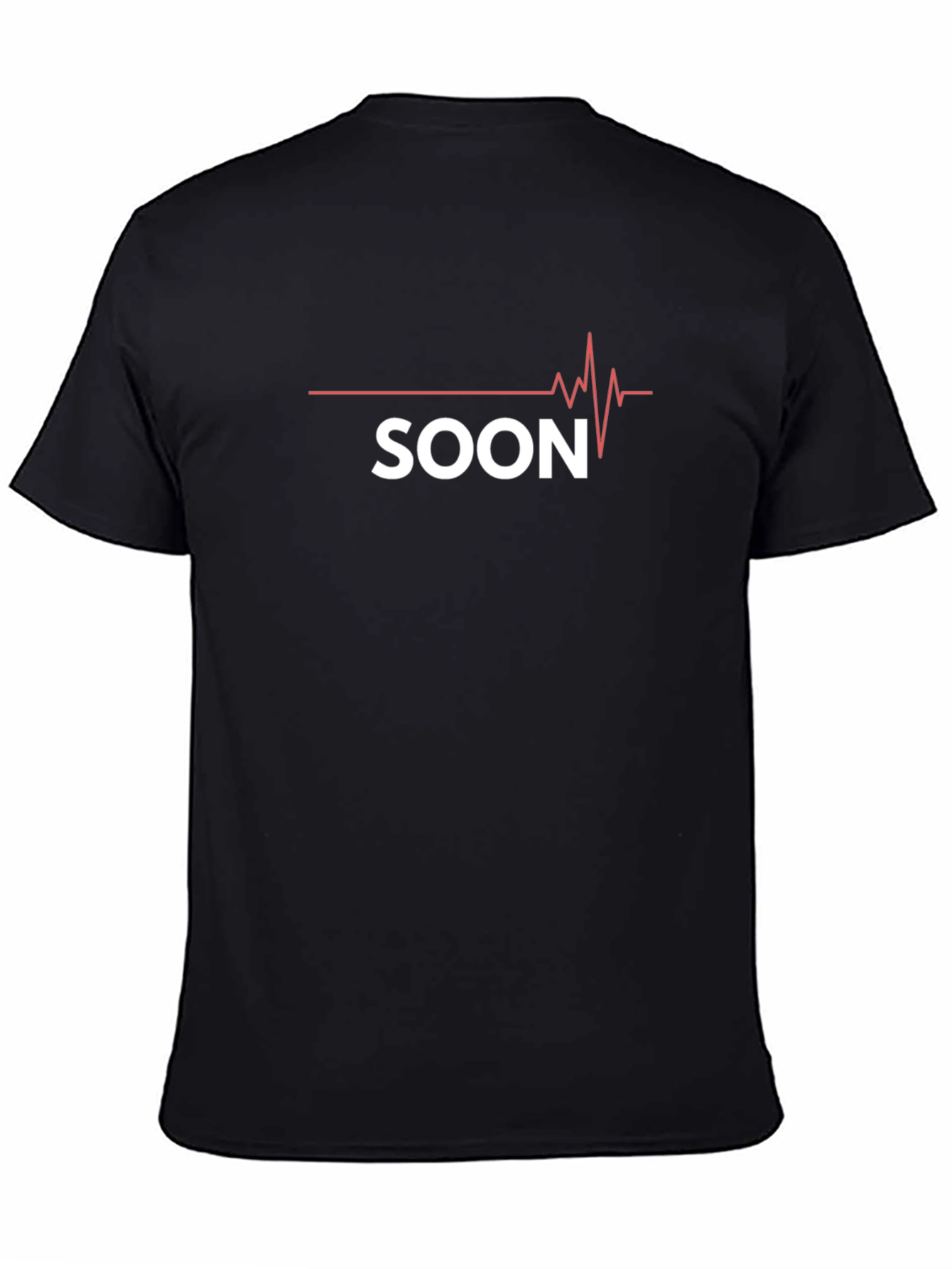 Soon ECG T-Shirt - Trendy Black Cotton Tee