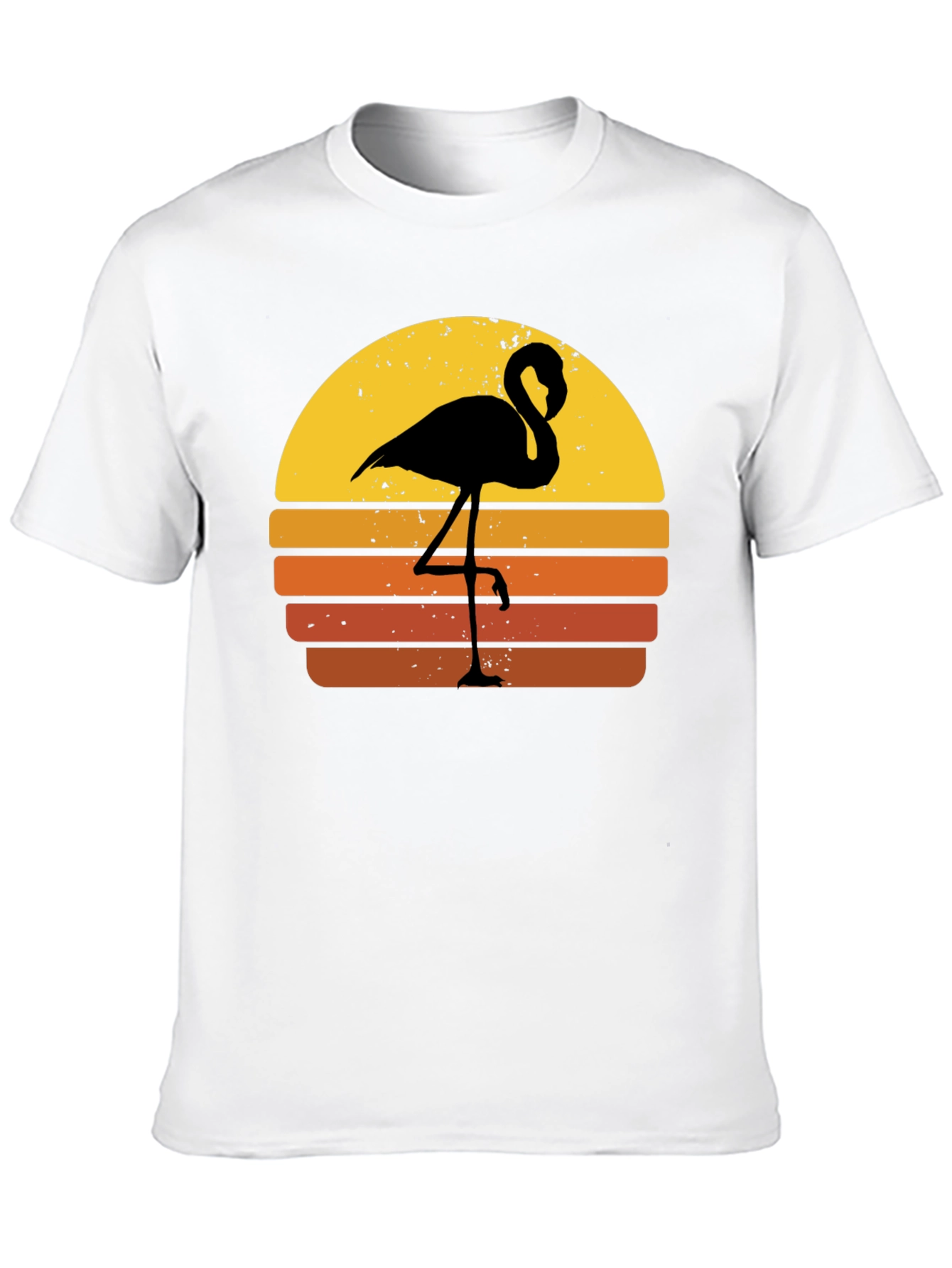 Retro Flamingo Sunset Graphic Tee