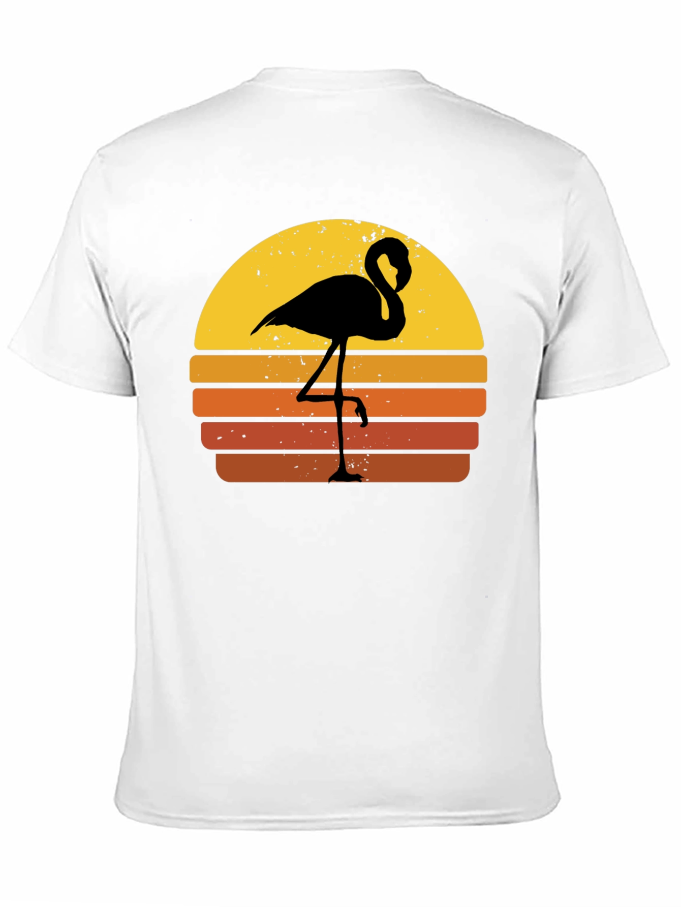 Retro Flamingo Sunset Graphic Tee