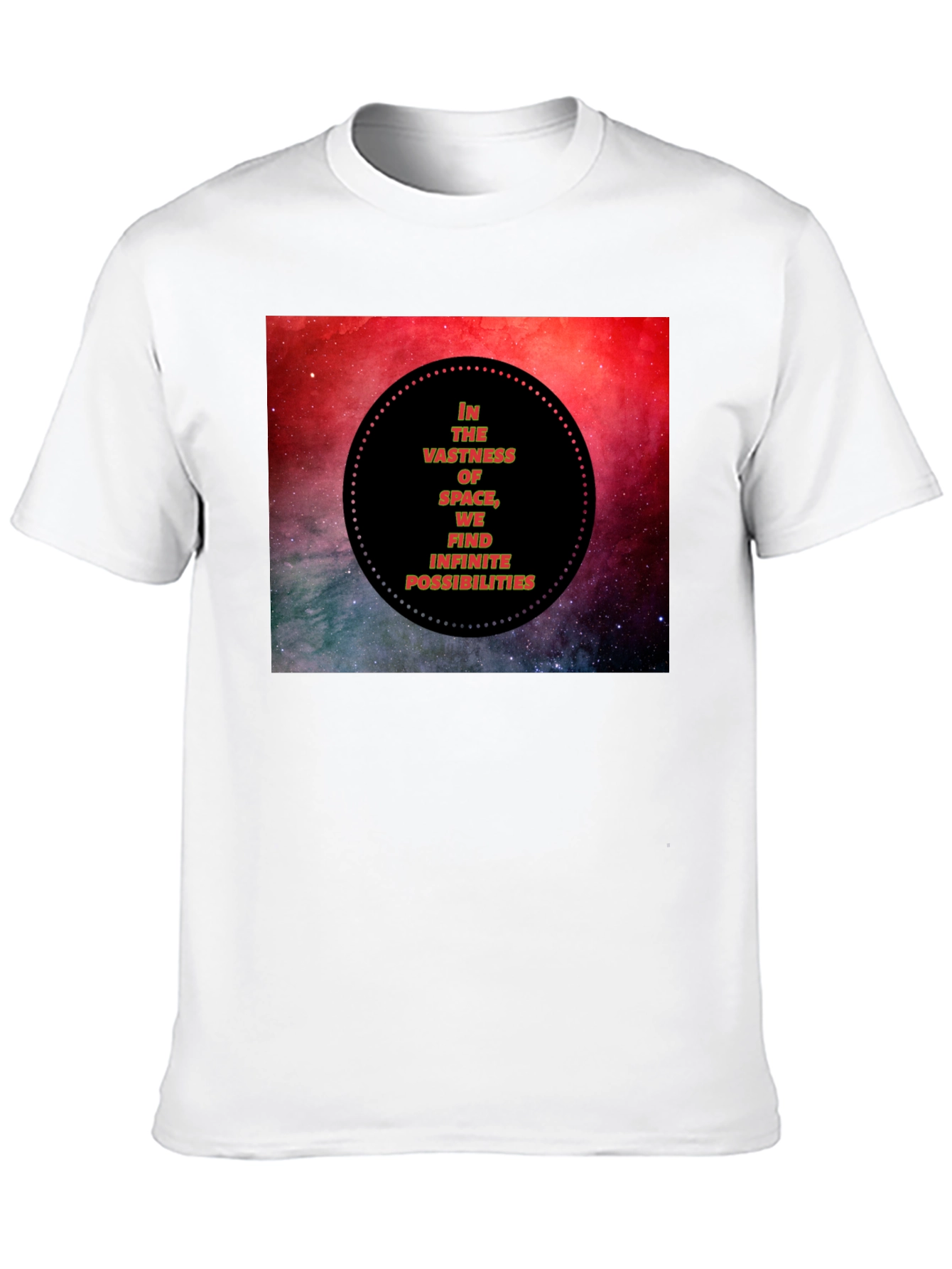 Space Vastness Graphic Black T-Shirt