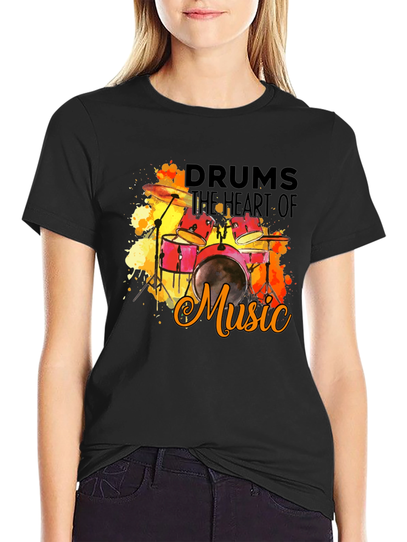 Drums the Heart of Music T-Shirt