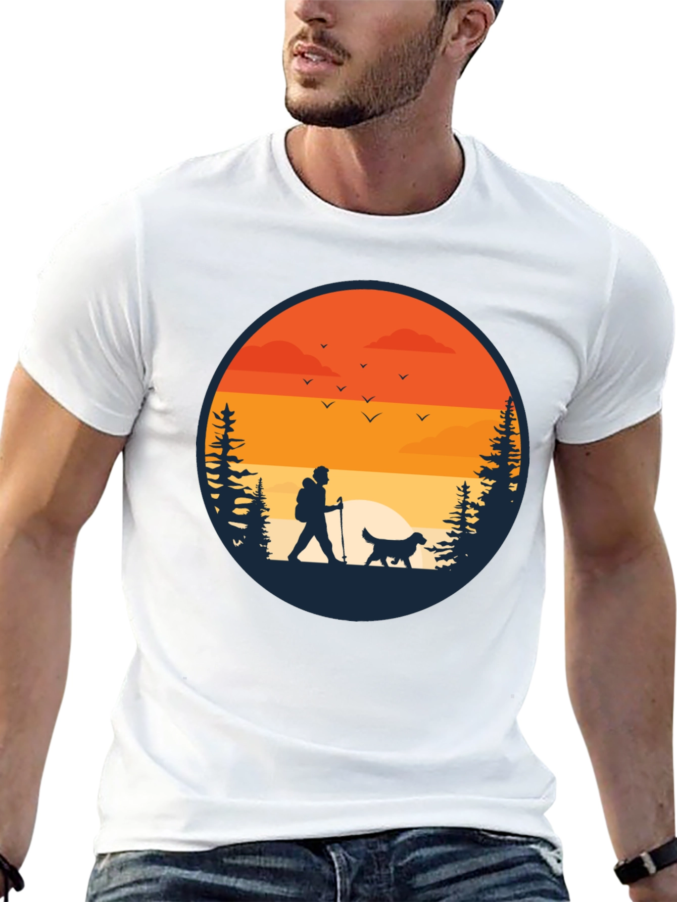 Hiking Silhouette Graphic Tee