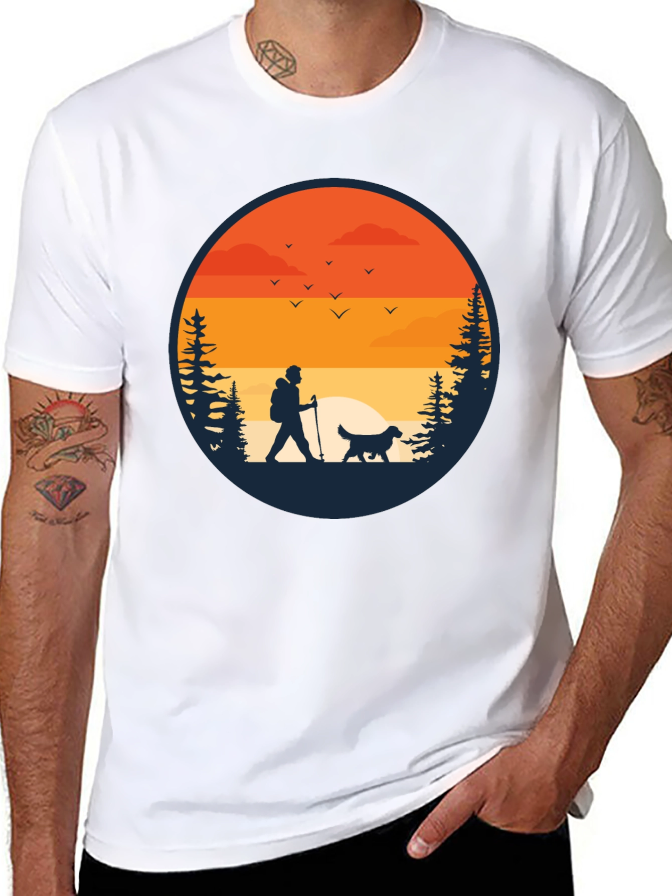 Hiking Silhouette Graphic Tee
