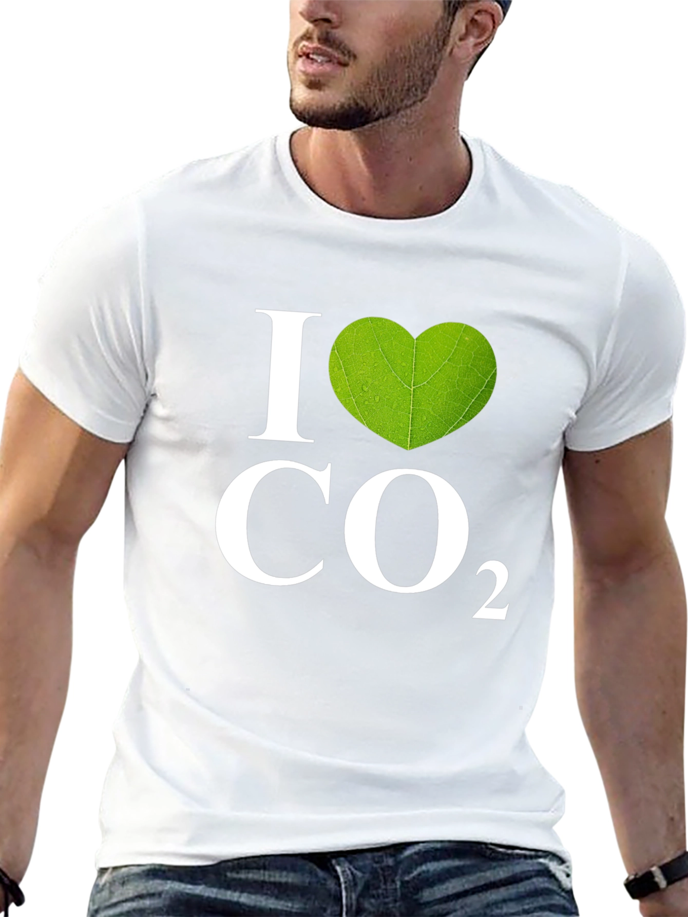I Heart CO2 Graphic T-Shirt - Black