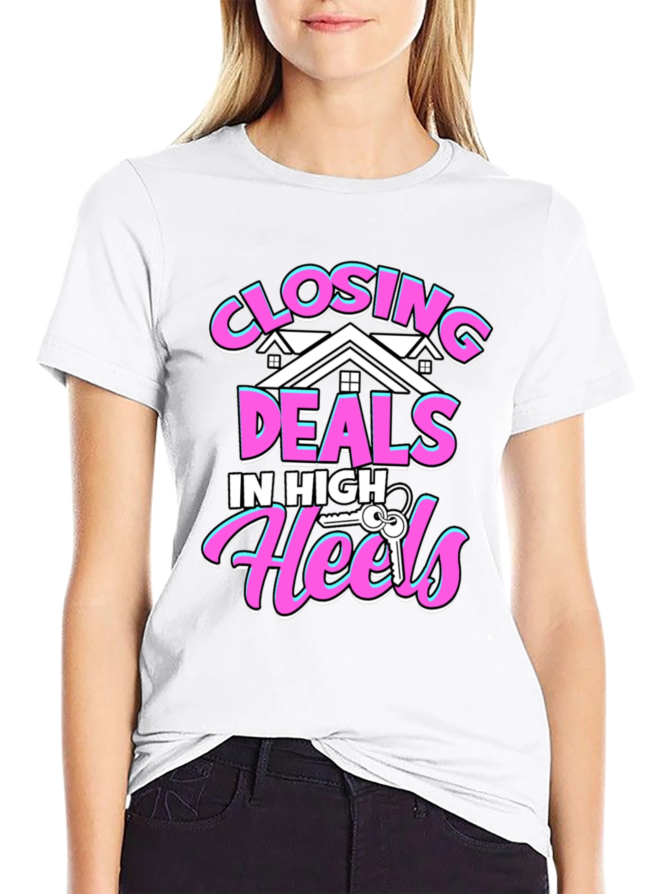 Closing Deals T-Shirt - High Heels Realtor Tee