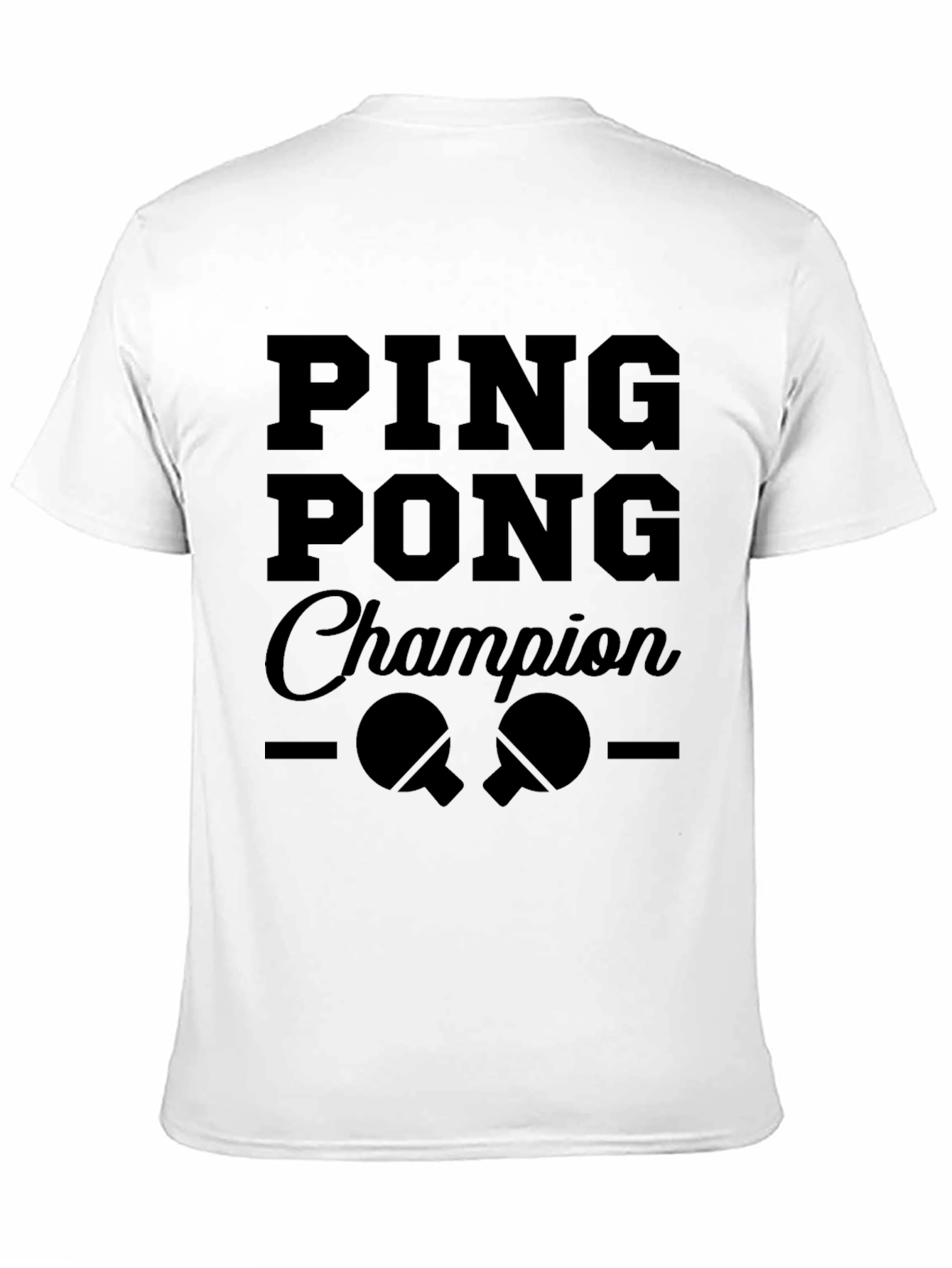 Ping Pong Champion Graphic Tee - Black T-Shirt