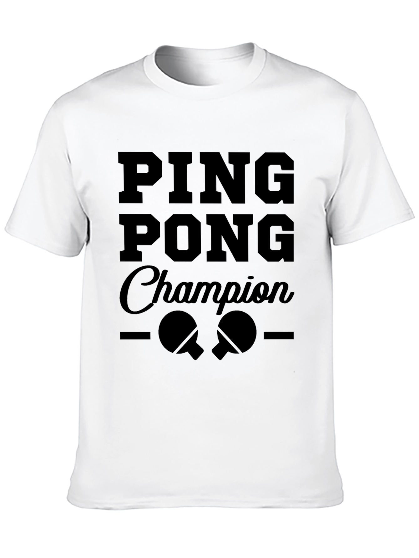 Ping Pong Champion Graphic Tee - Black T-Shirt