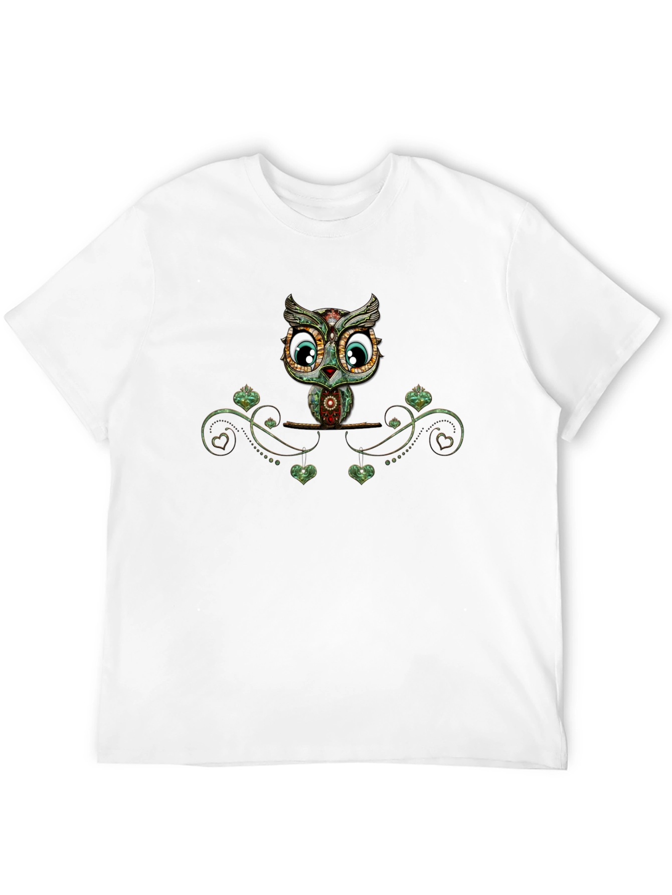 Owl Graphic Print T-Shirt - Unique Design