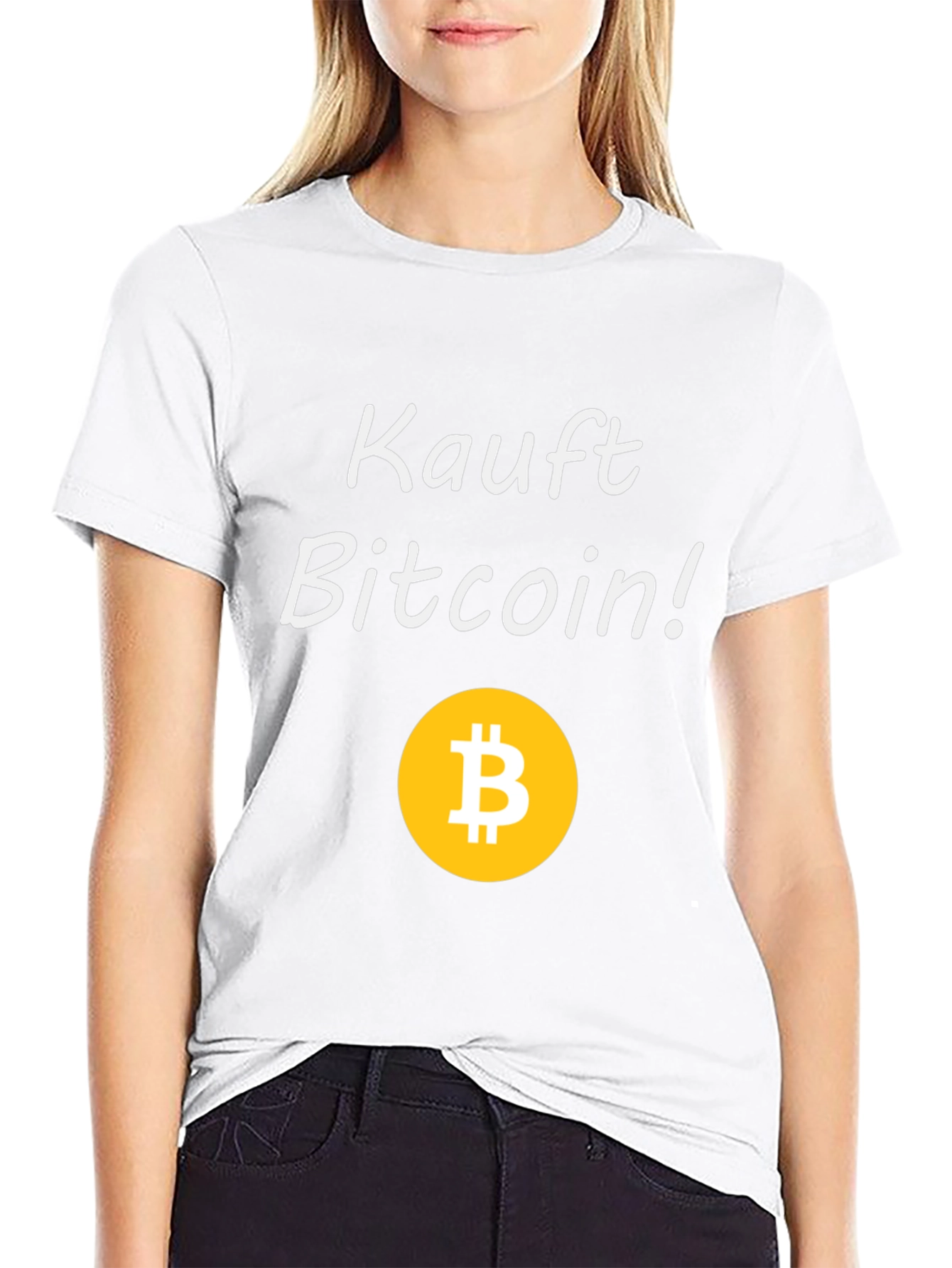 Kauft Bitcoin! Black Graphic Tee