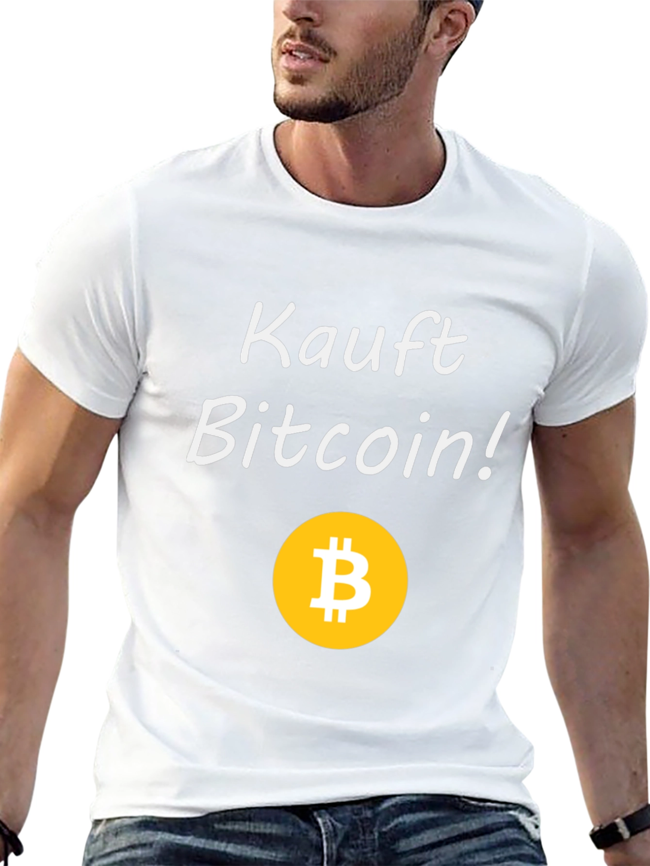 Kauft Bitcoin! Black Graphic Tee