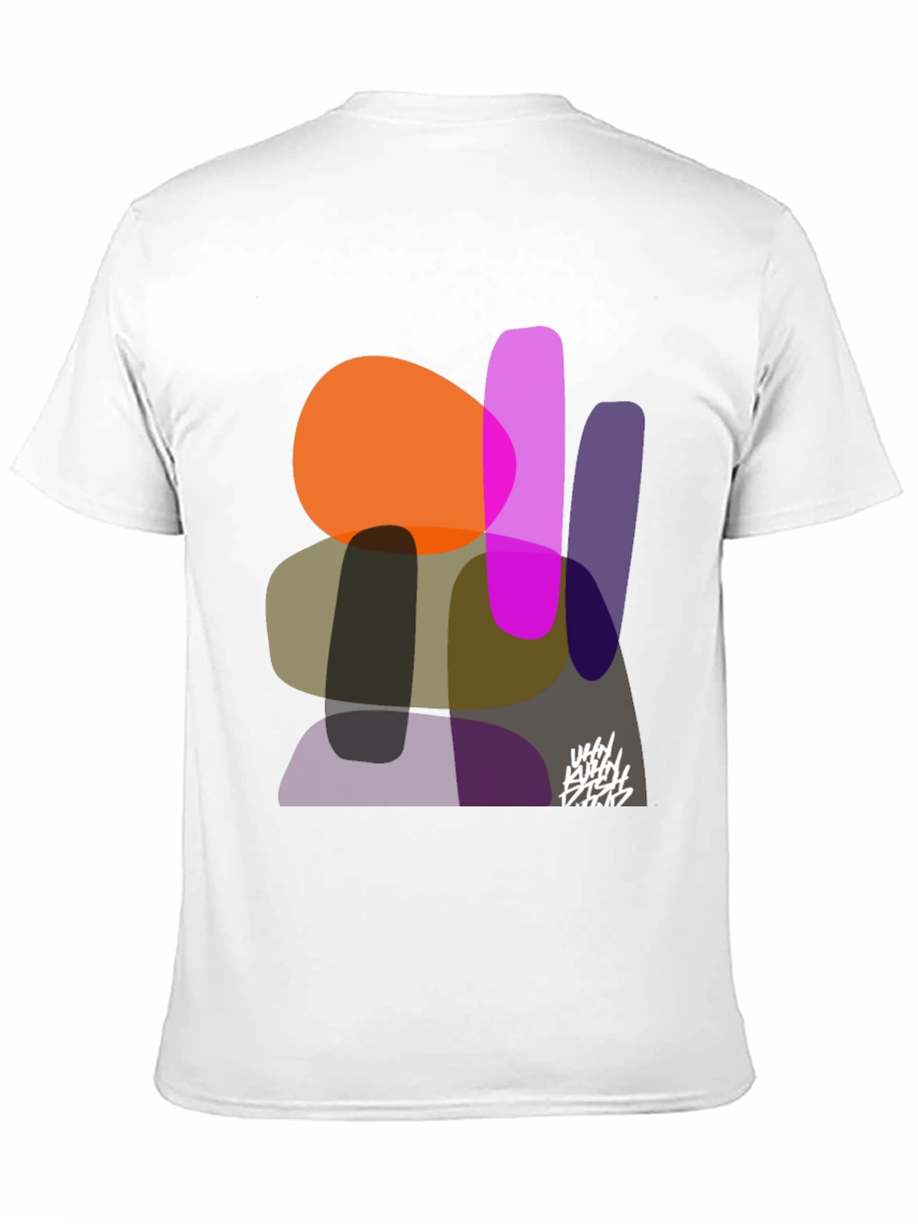 Abstract Shapes Graphic Print Tee