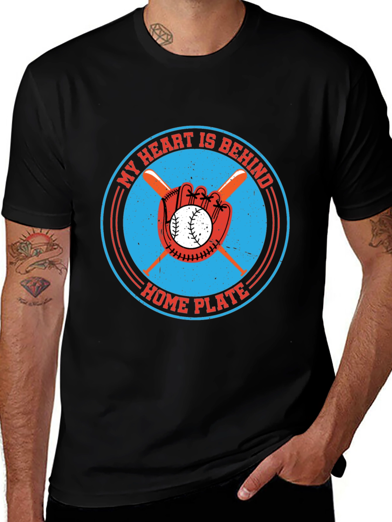 Baseball Heart T-Shirt - Home Plate