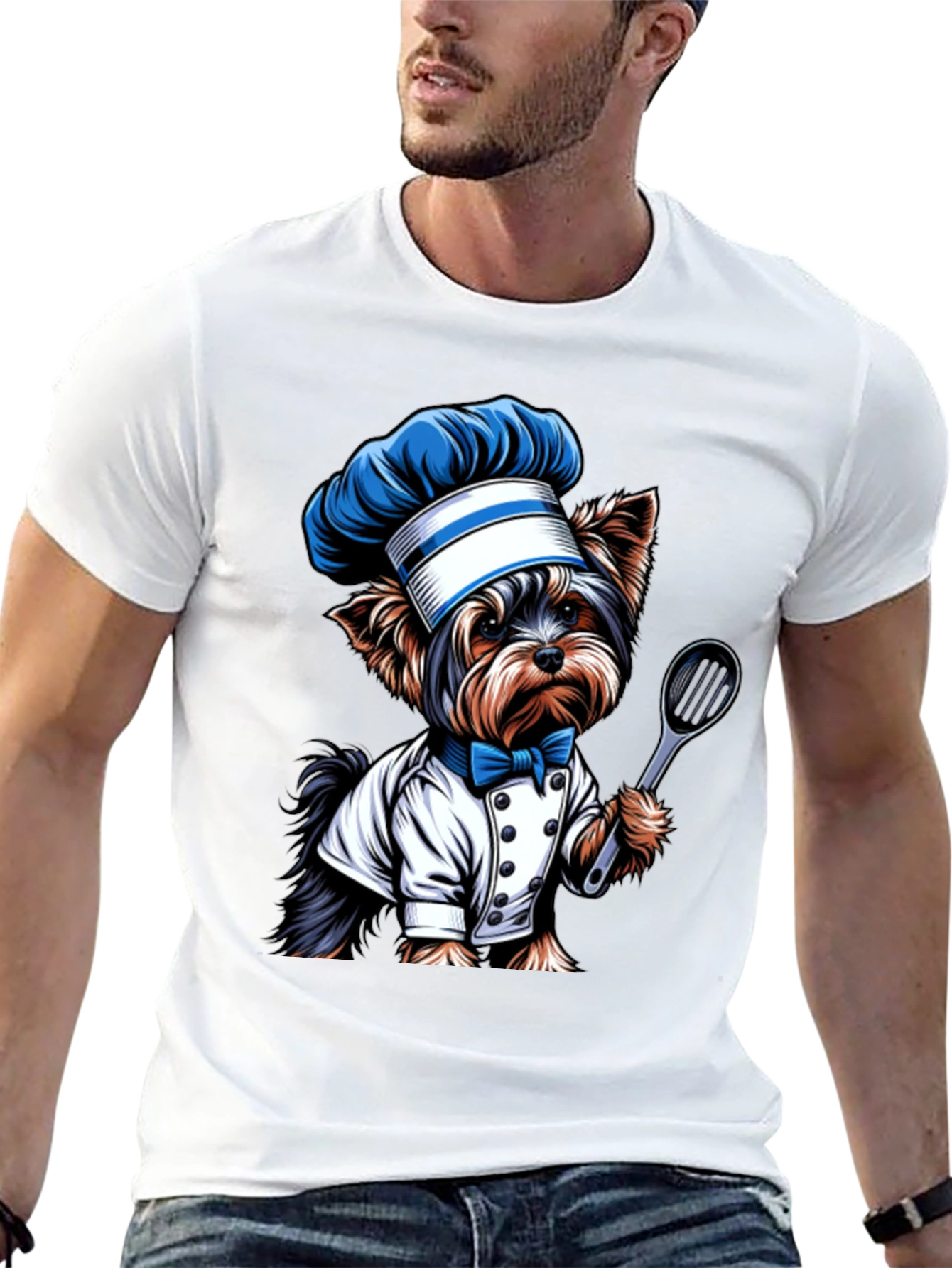 Dog Chef T-Shirt - Cute Cartoon Design