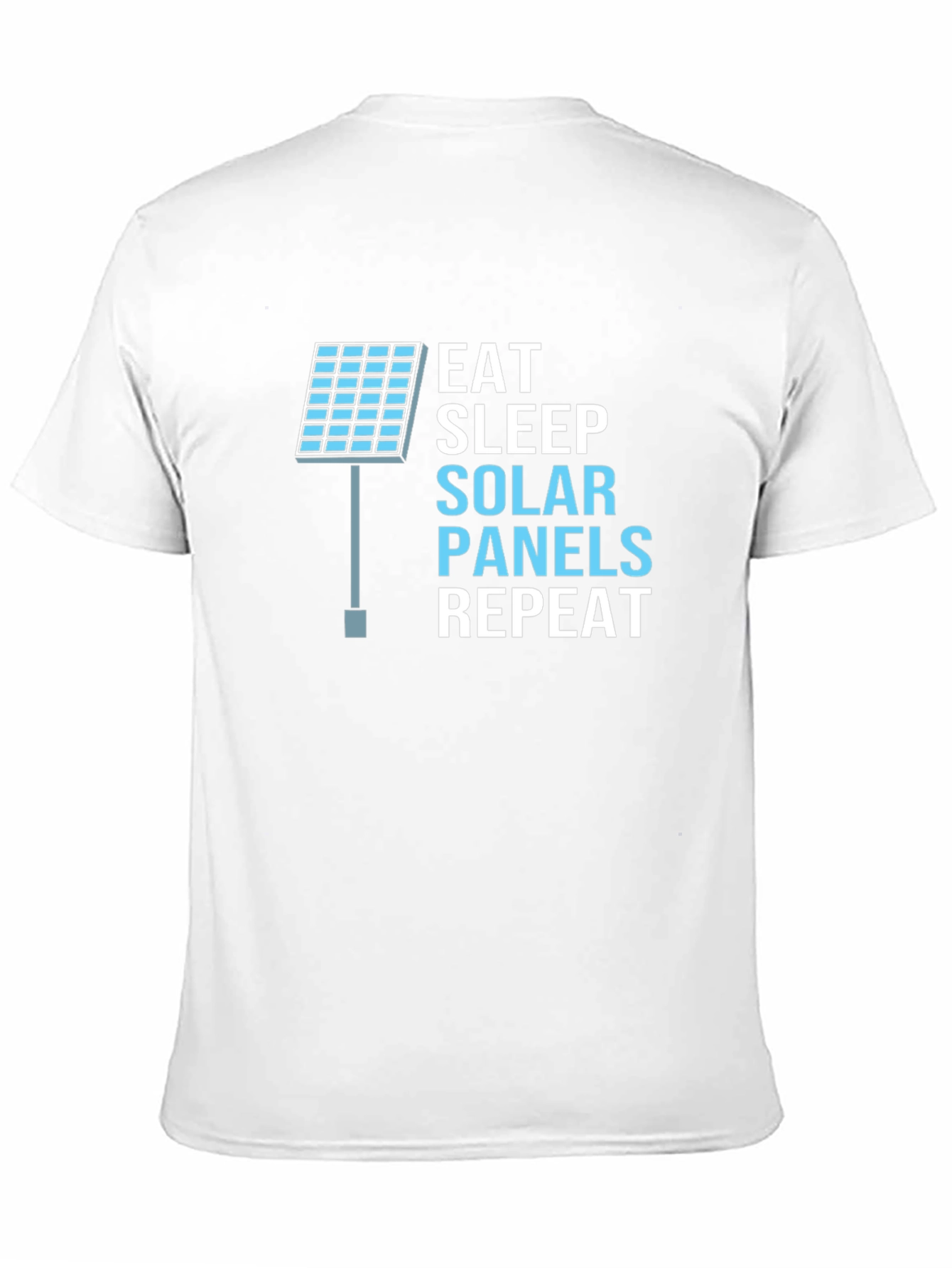 Eat Sleep Solar Panels Repeat Black T-Shirt