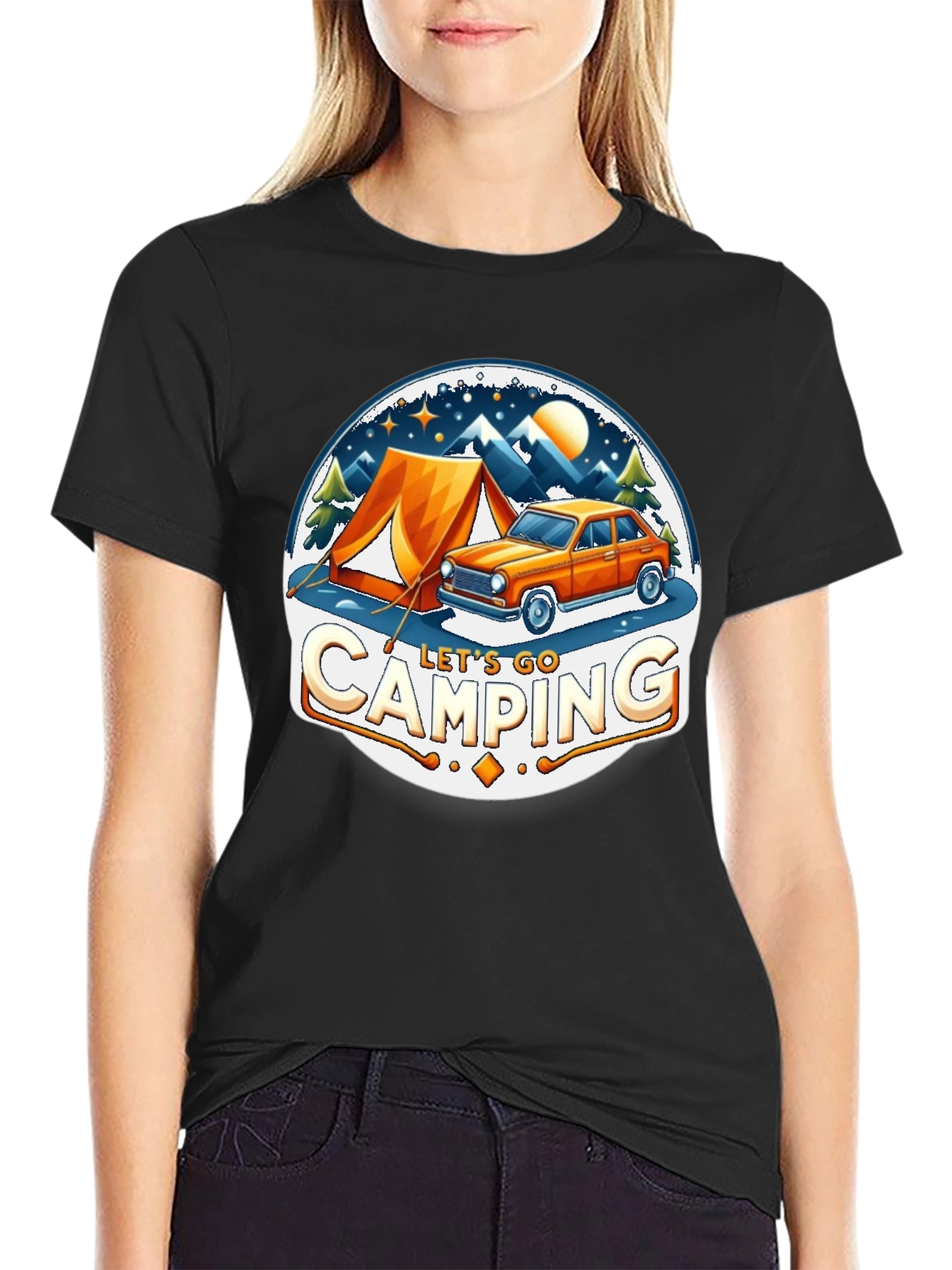 Lets Go Camping Graphic T-Shirt