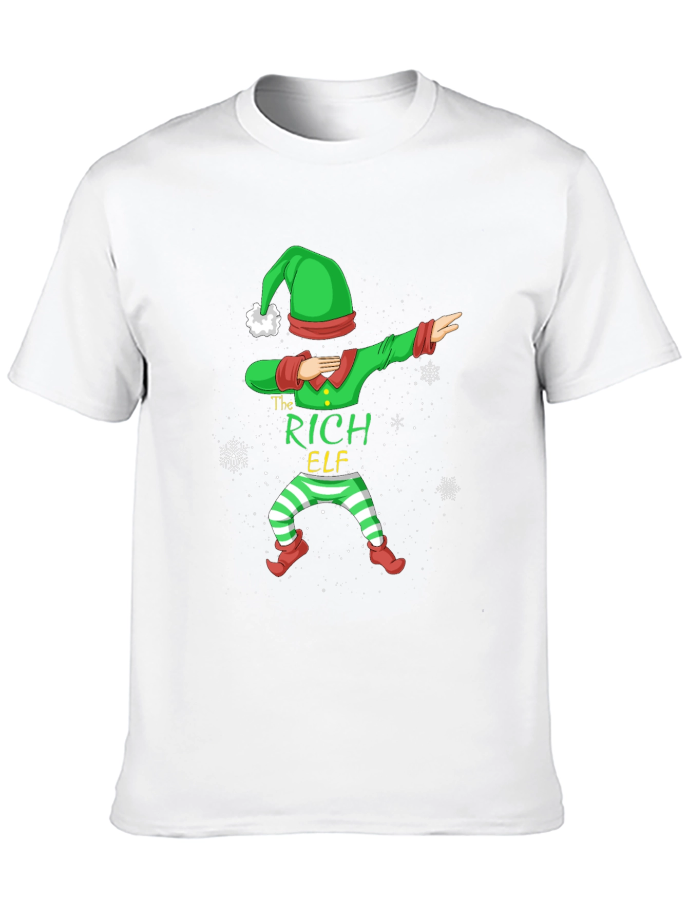 The Rich Elf Dabbing Christmas T-Shirt