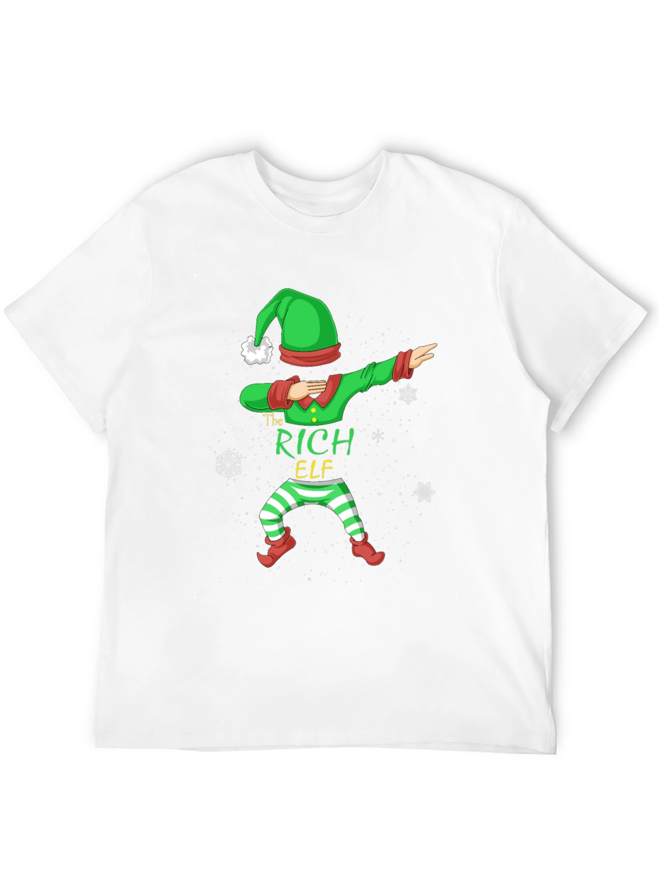 The Rich Elf Dabbing Christmas T-Shirt
